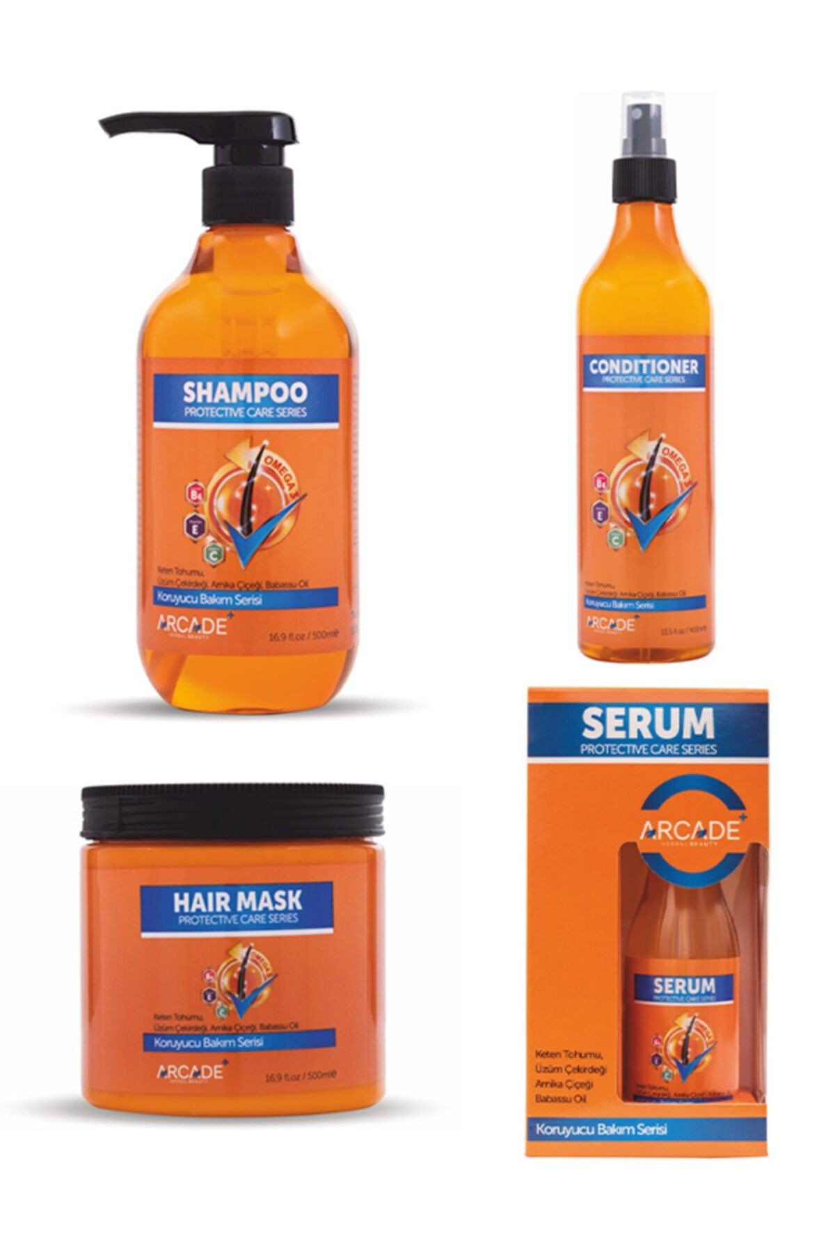 Koruyucu Bakım Serisi ( Şampuan+maske+serum+fön Suyu)