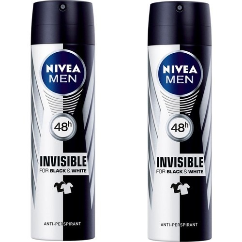 Nivea İnvisible Black&white Power Sprey Deodorant 150ML Erkek 2'li Set