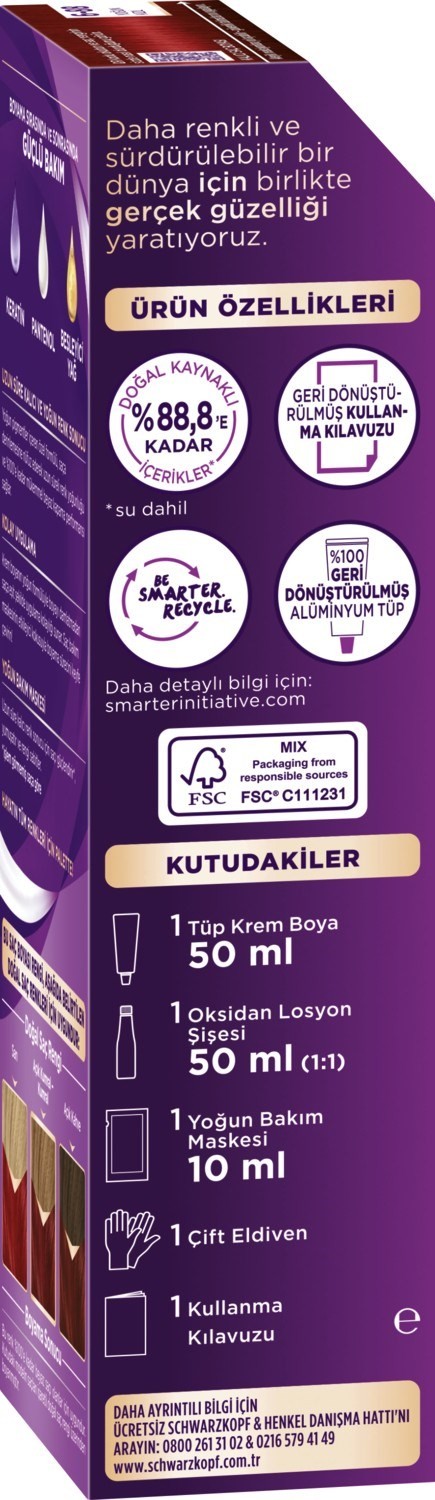 Palette Göz Alıcı Renkler Saç Boyası 6-88 Yoğun Kızıl