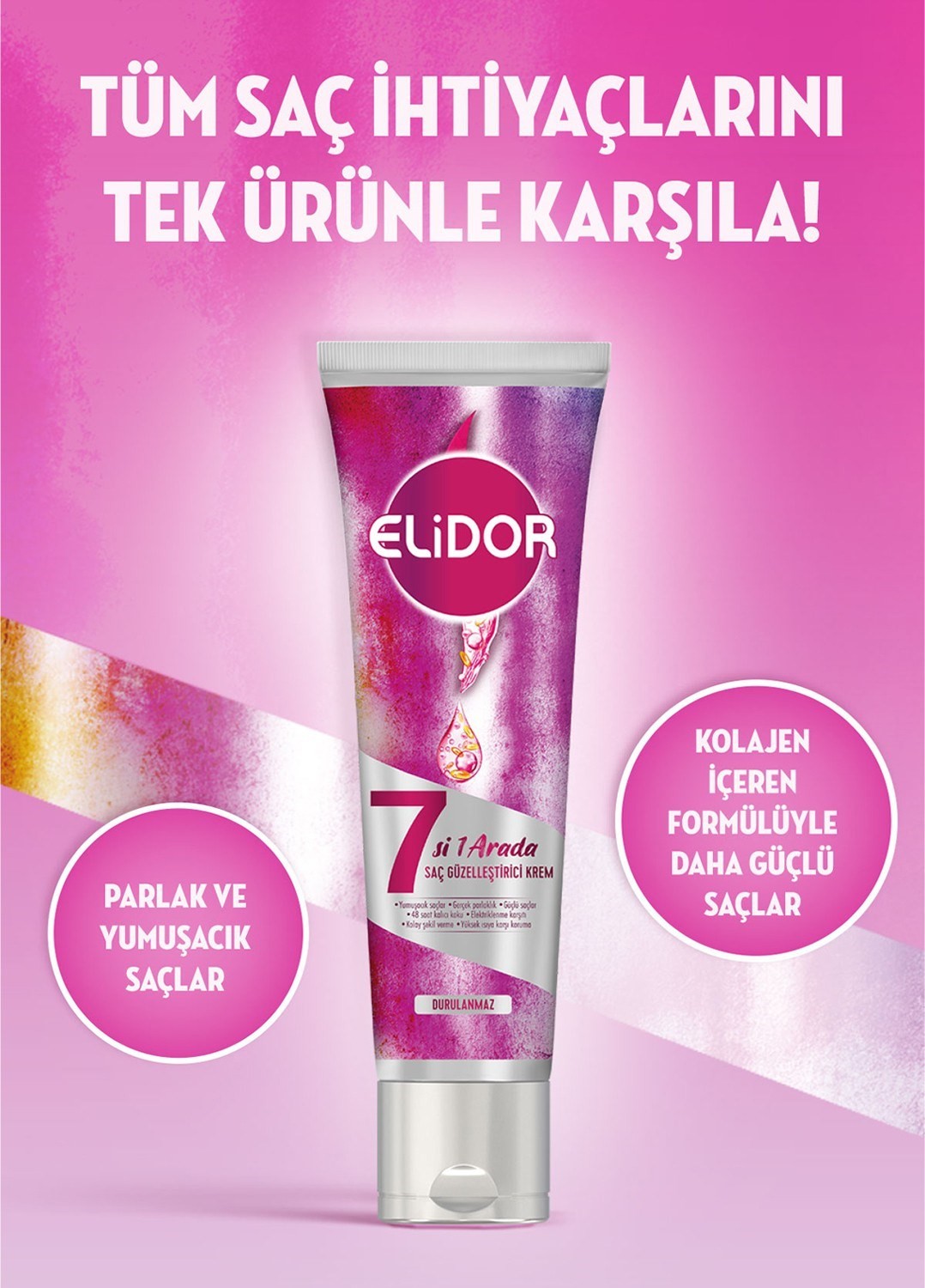Elidor 7 Si 1 Arada Saç Güzelleştiren Bakım Kremi 150 ml X2