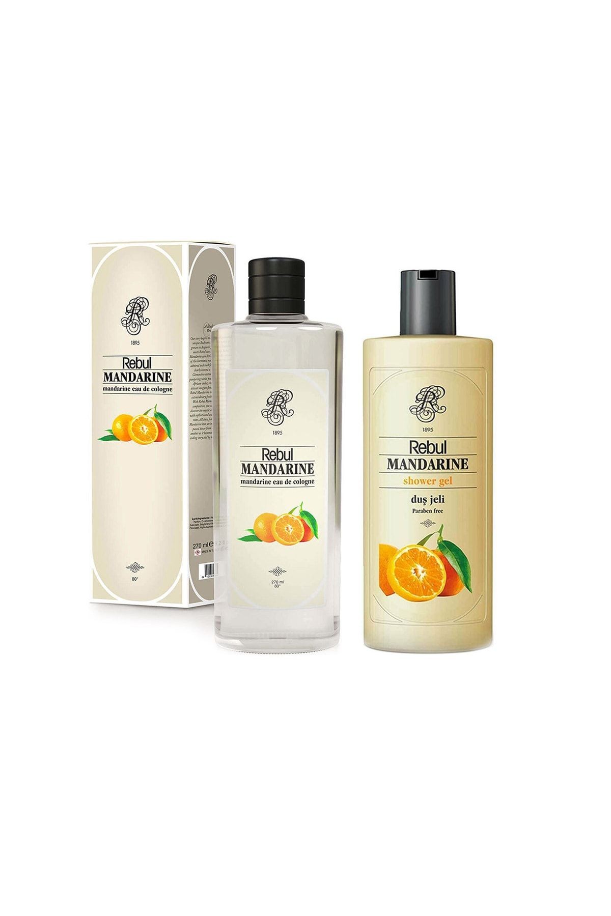 Mandarine 2 Adet 270 Ml Kolonya Ve 500 Ml Duş Jeli Seti