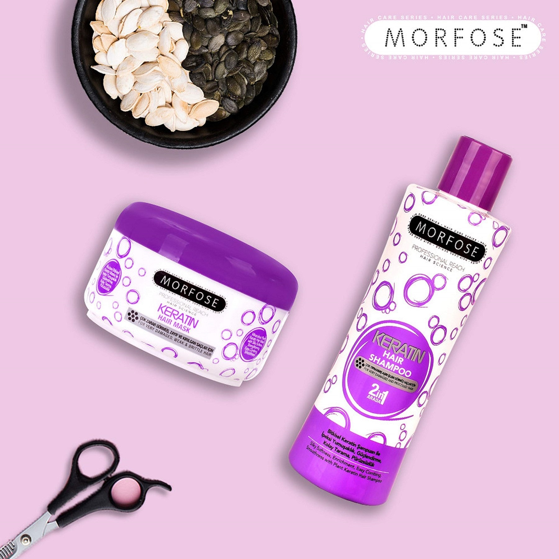 MORFOSE Şampuan 1000Ml (Mor) 1 Paket (1 x 1 Adet)
