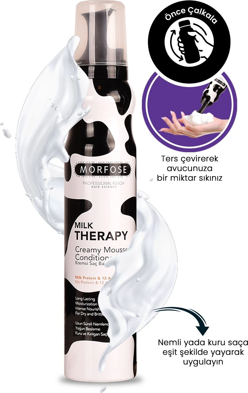 Morfose Saç Köpüğü Milk Therapy 200 ml