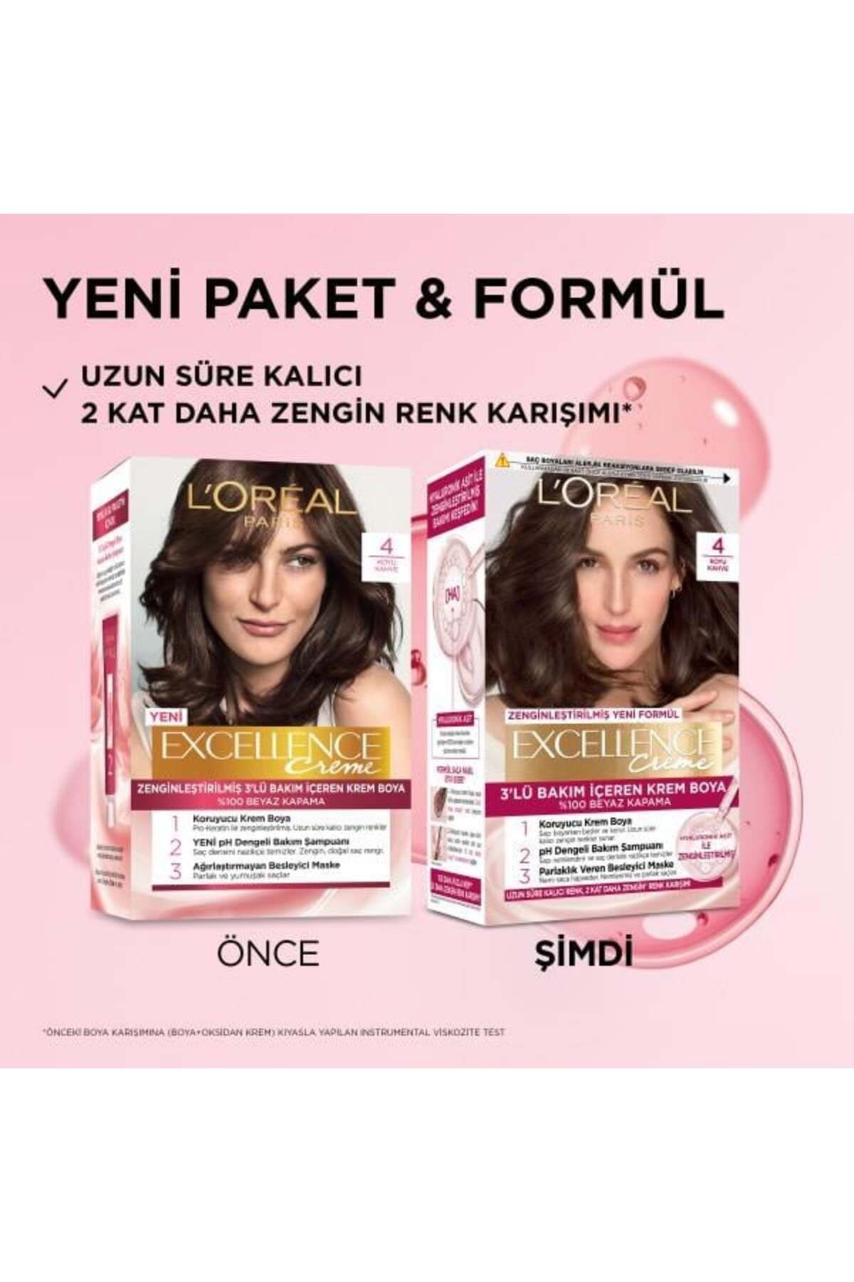 L'Oréal Paris Excellence Creme 4 Koyu Kahve Saç Boyası