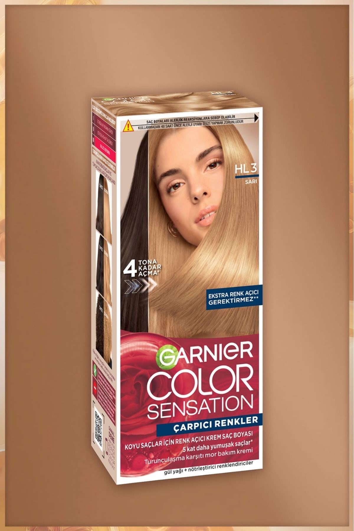 Garnier Çarpıcı Renkler HL3 Sarı Saç Boyası, Demikit