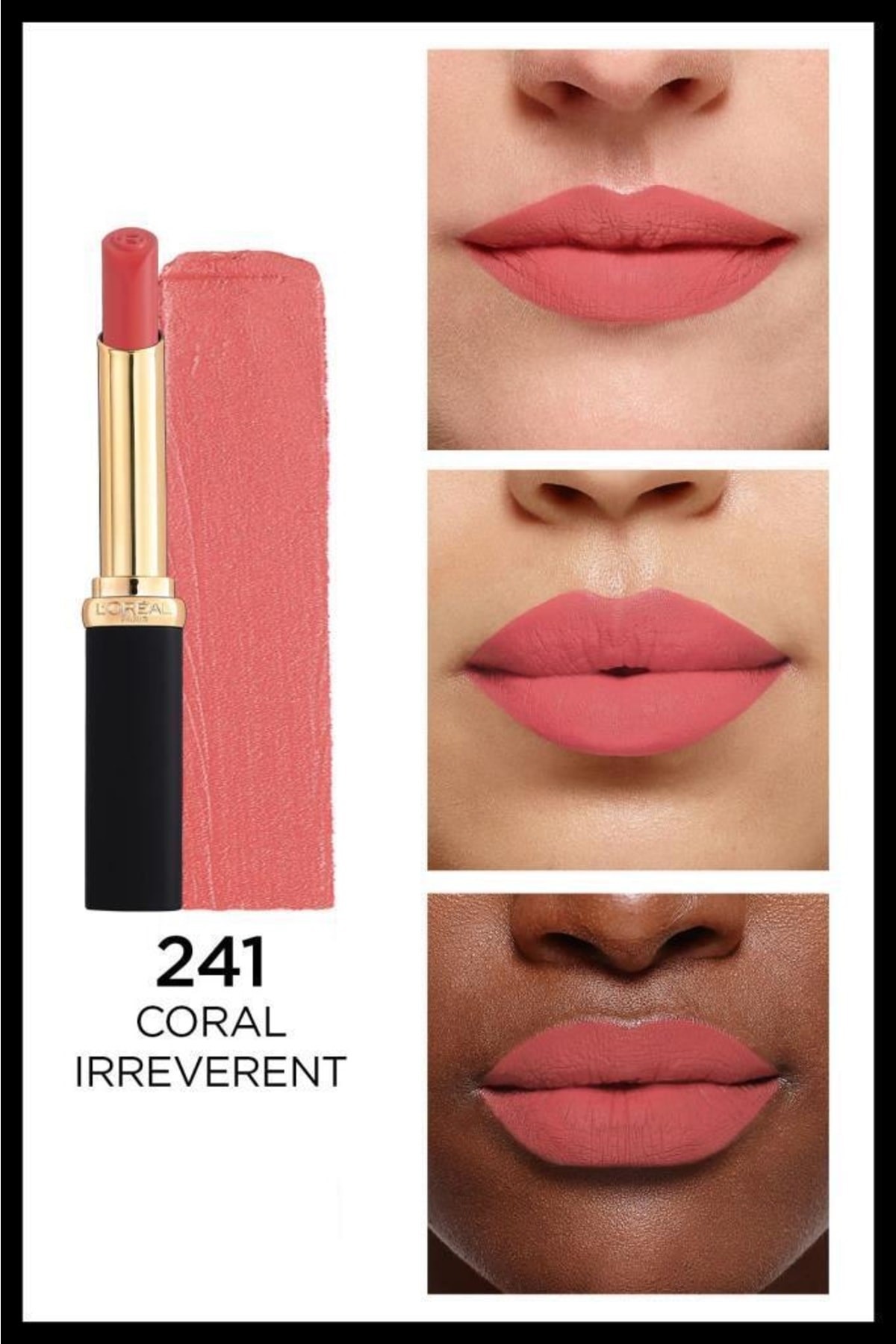 L'Oreal Paris Color Riche Intense Volume Matte Ruj - 241 Coral Irreverent