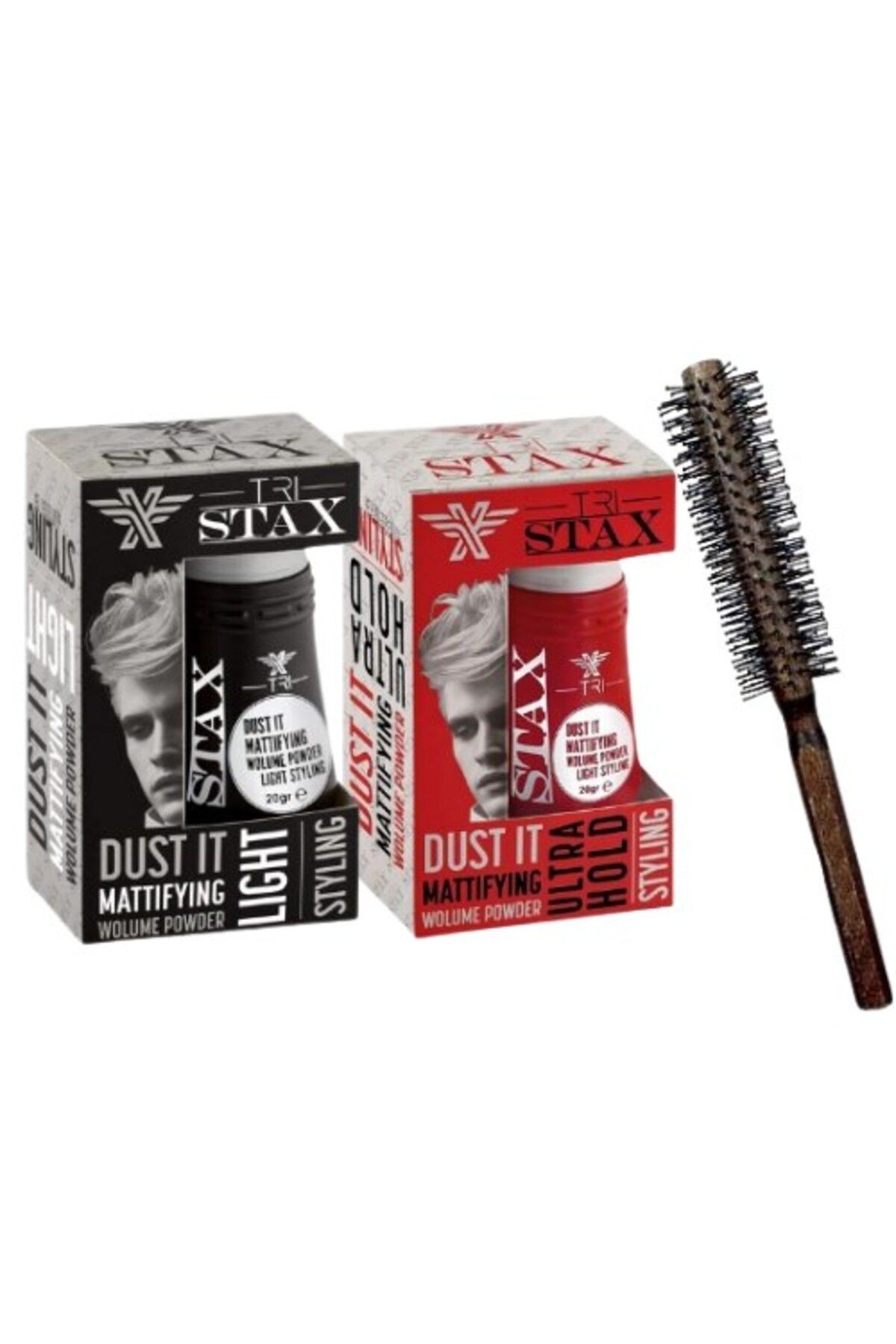 PUDRA WAX SAÇ ŞEKİLLENDİRİCİ ÖZEL FÖN FIRÇALI SET