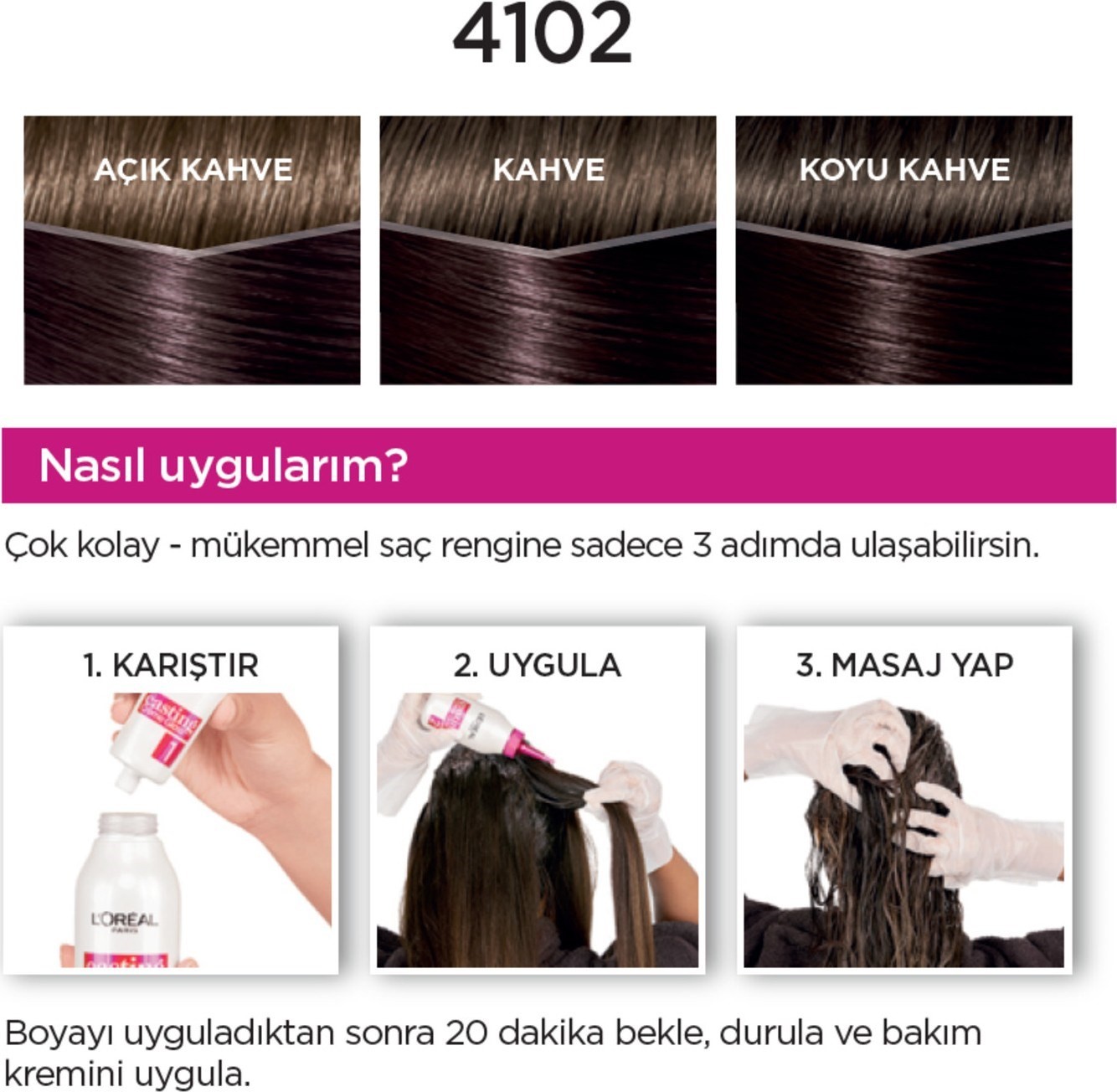L'Oréal Paris Casting Crème Gloss Saç Boyası - 4102 Cool Kestane