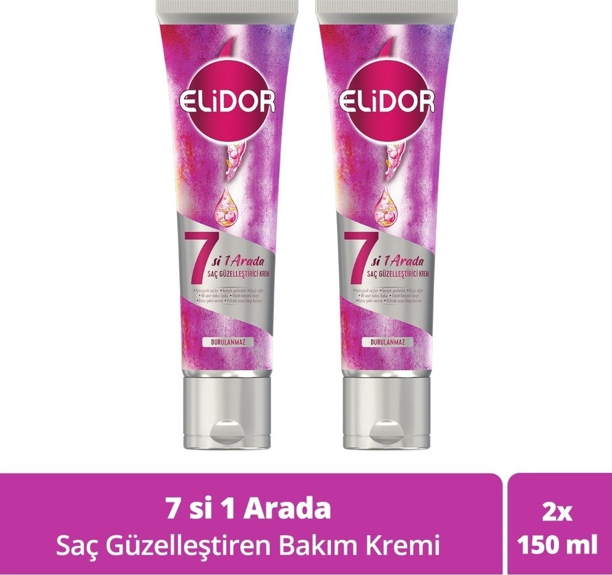 Elidor 7 Si 1 Arada Saç Güzelleştiren Bakım Kremi 150 ml X2