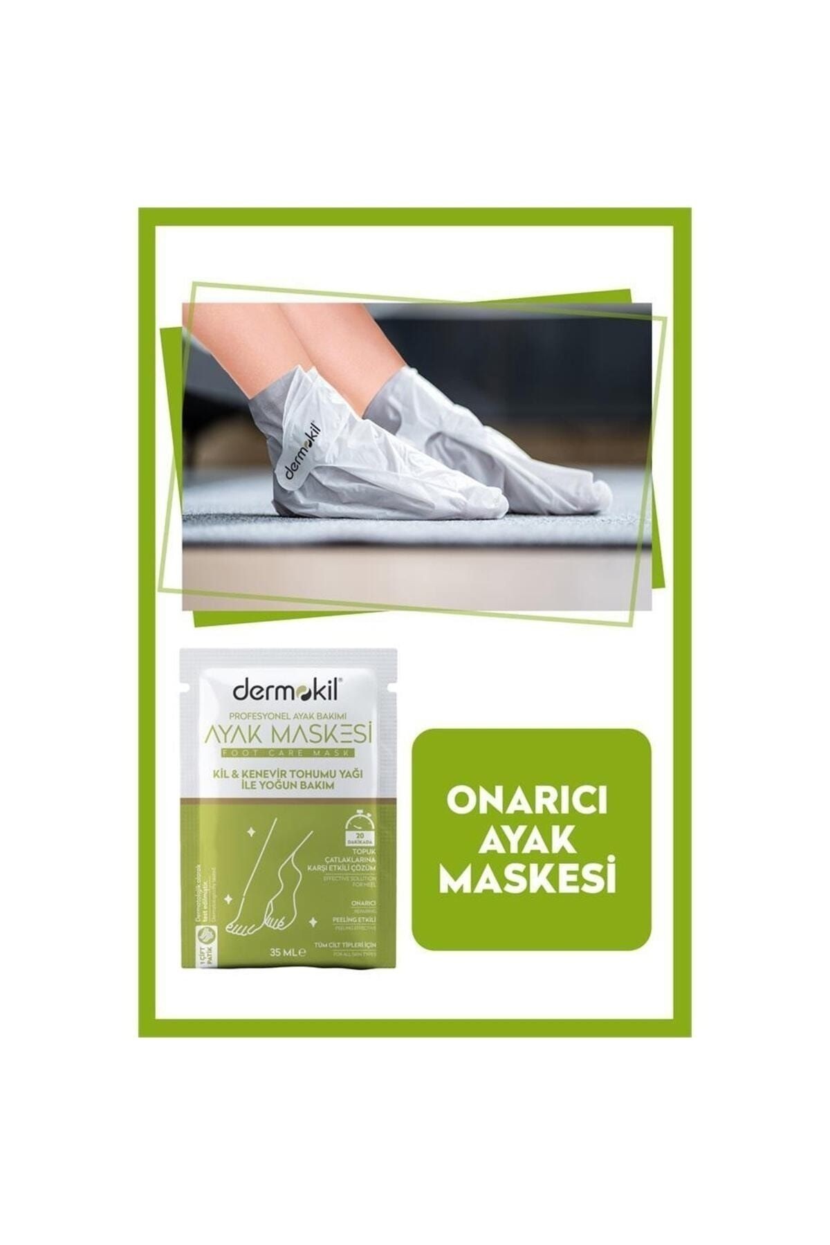 Kil Ve Kenevir Yağlı Peeling Etkili Ayak Maskesi 35 Ml 2 ' Li Set
