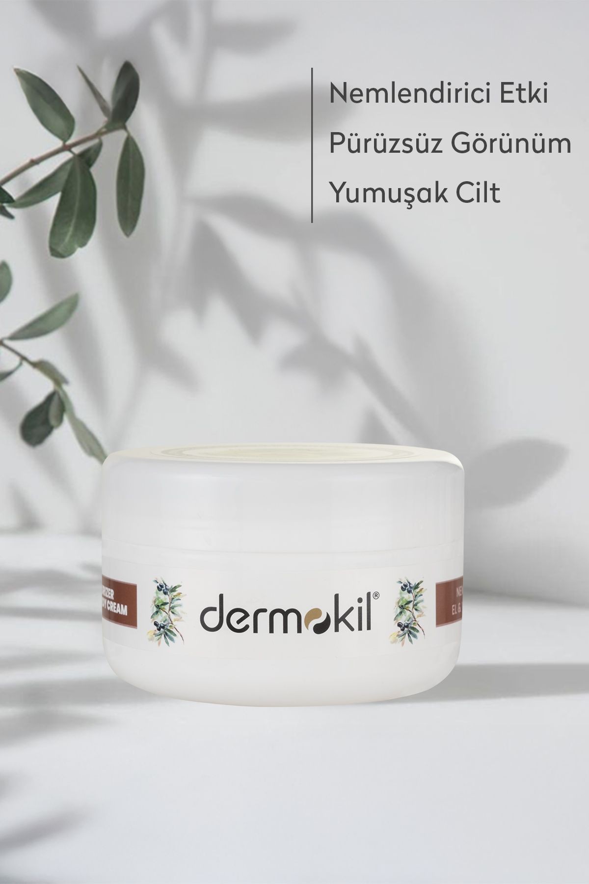 El Yüz ve Vücut Bakım Kremi 300 ml Doğal Zeytinyağı & Kil Nemlendirici