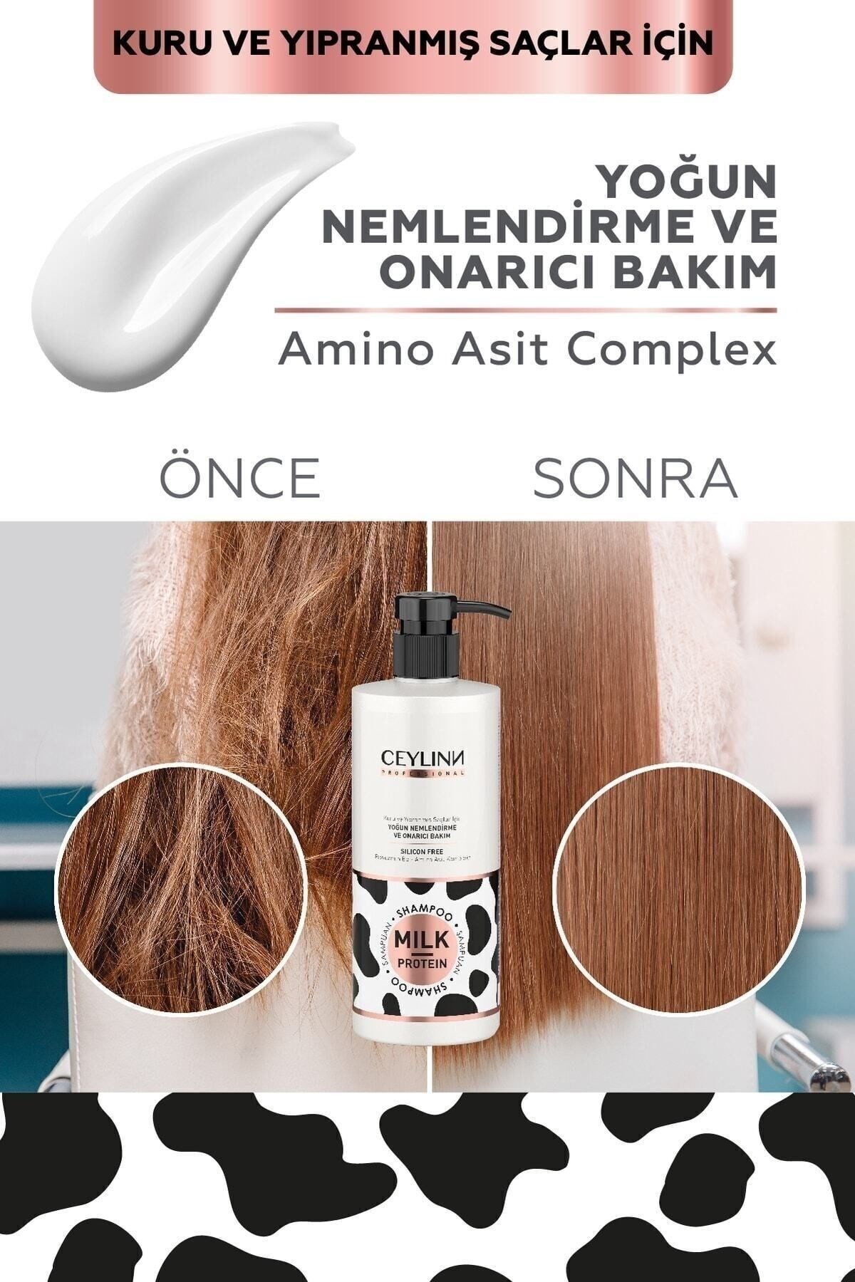 Ceylinn Yoğun Nemlendirme Milk Protein Şampuan 500 Ml..-
