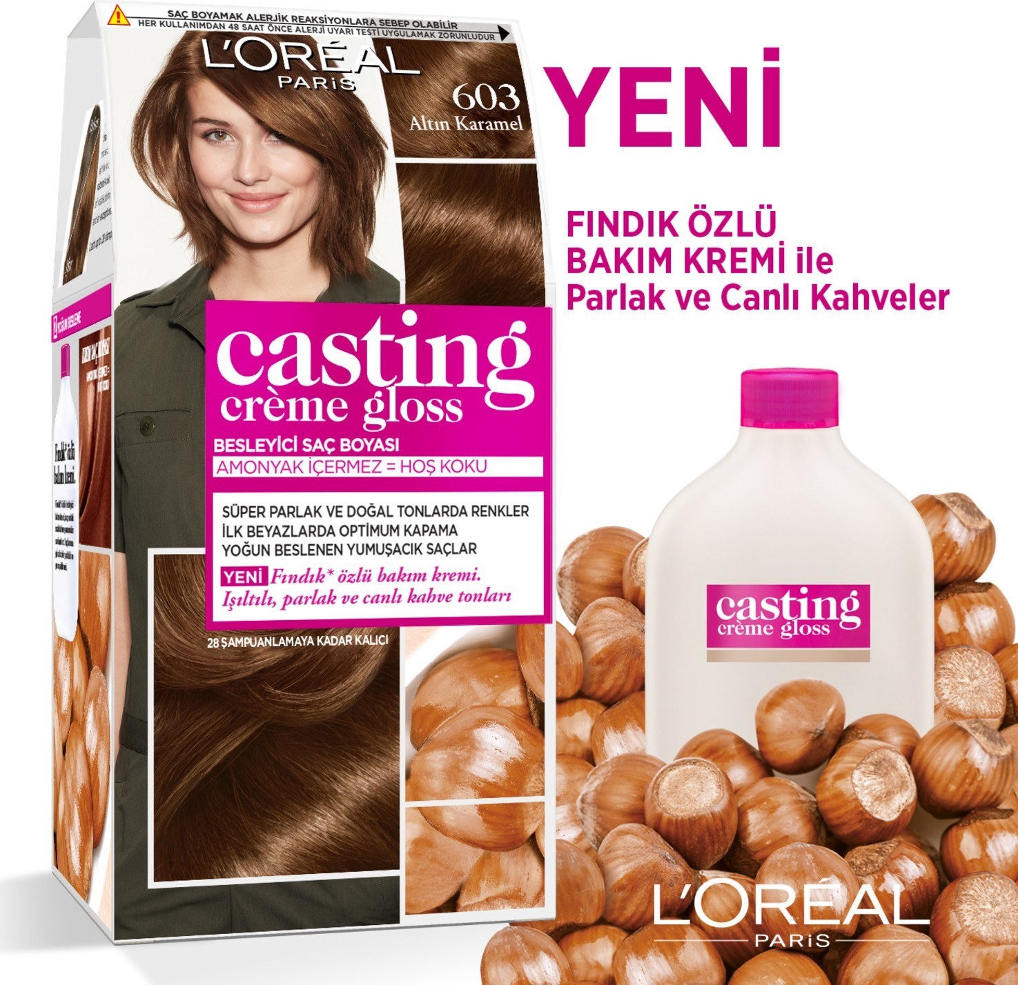 L'Oréal Paris Casting Crème Gloss Saç Boyası - 603 Altın Karamel