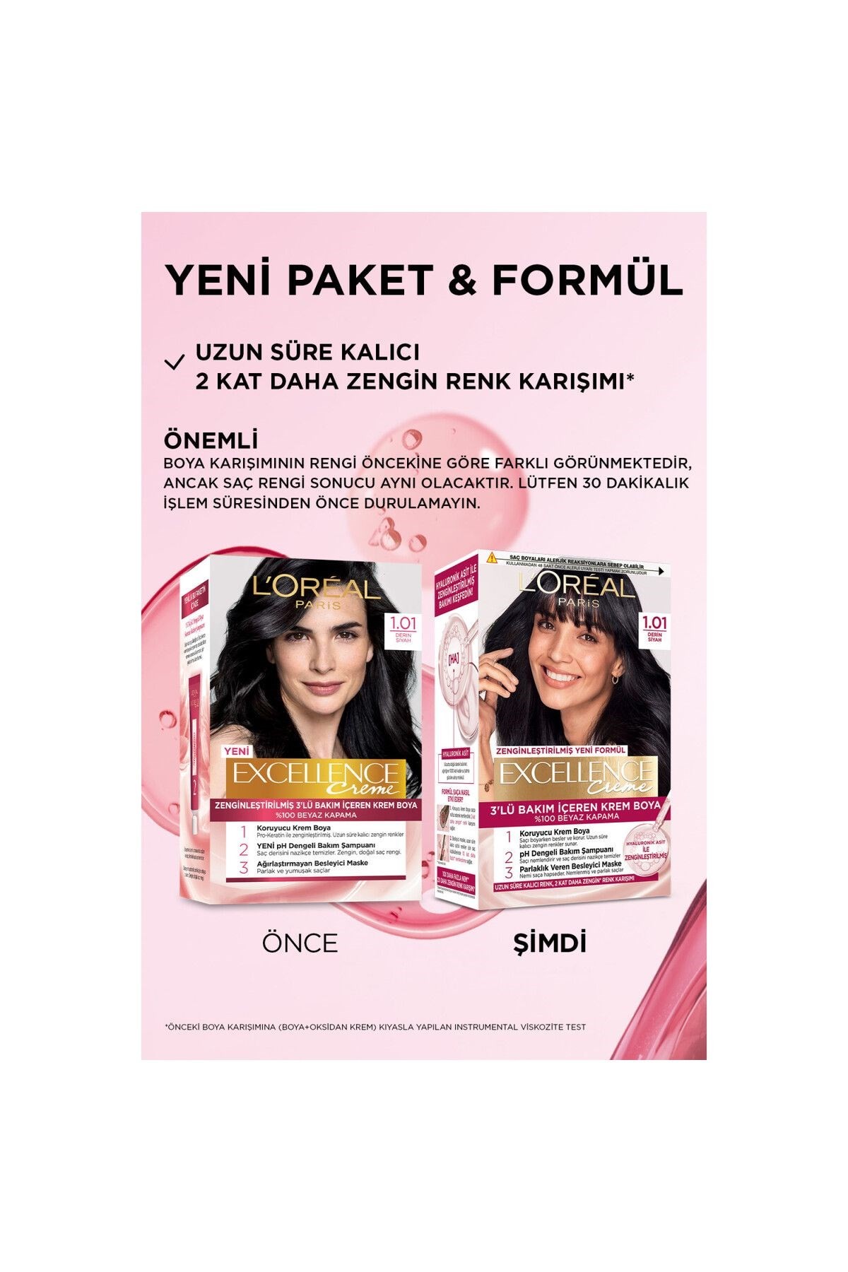 L'oréal Paris Excellence Creme Saç Boyası 1.01 Derin Saf Siyah
