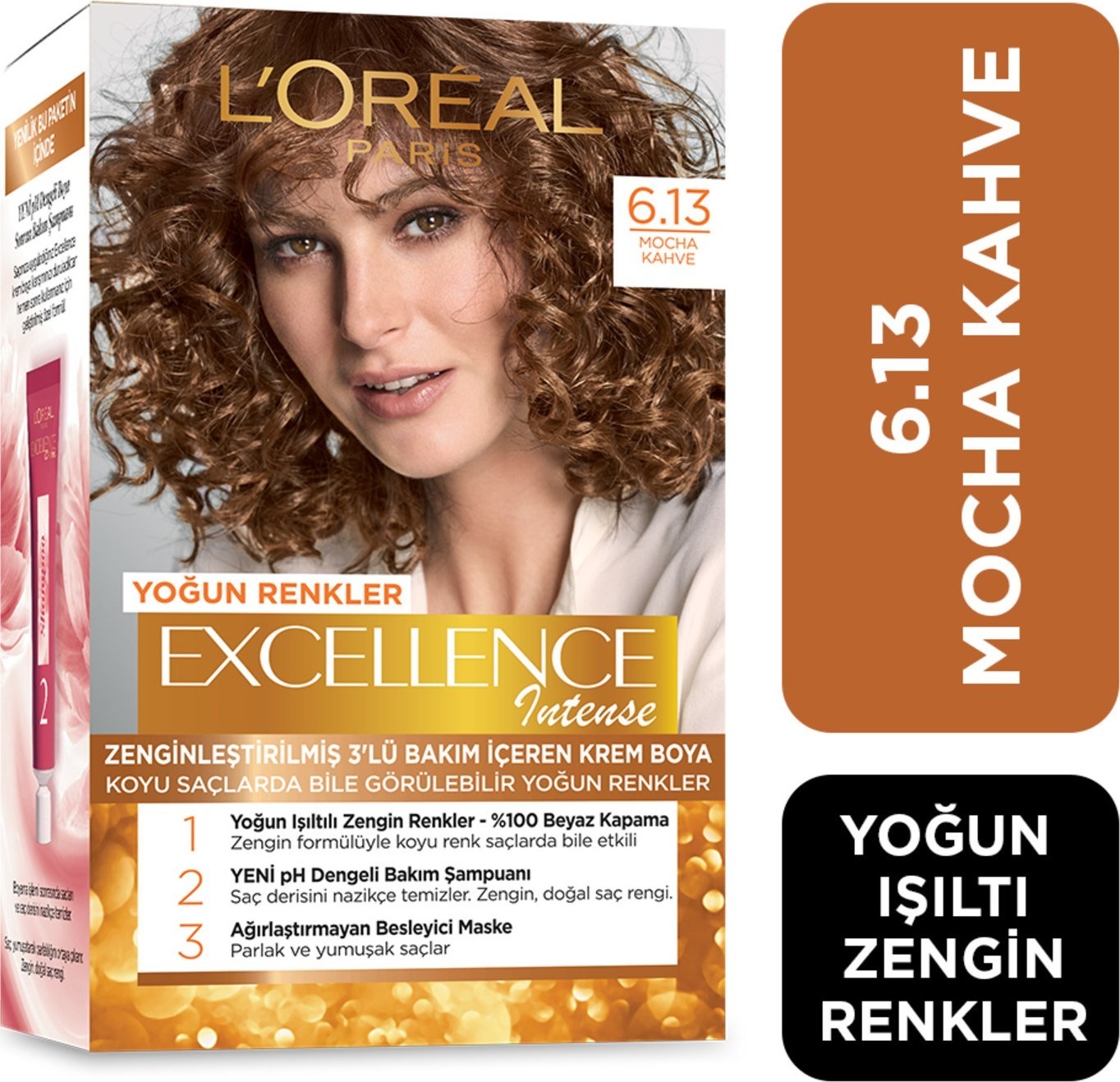 L'Oréal Paris Excellence Intense Saç Boyası 6.13 Mocha Kahve