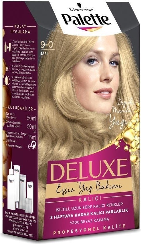 Palette Deluxe 9-0 Sarı Saç Boyası