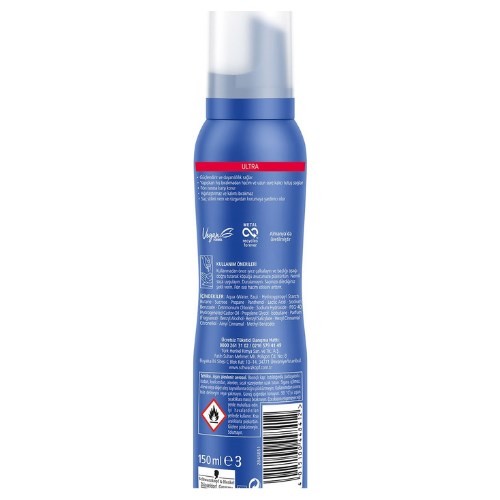 Taft Saç Köpüğü Ultra Güçlü 150 ml