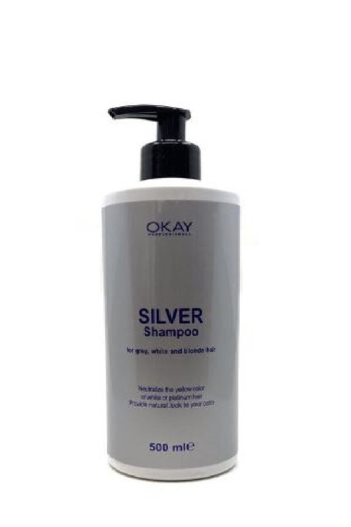 OKAYPROFESSIONNEL Silver Şampuan 500 Ml. (TURUNCULAŞMA KARŞITI ŞAMPUAN)