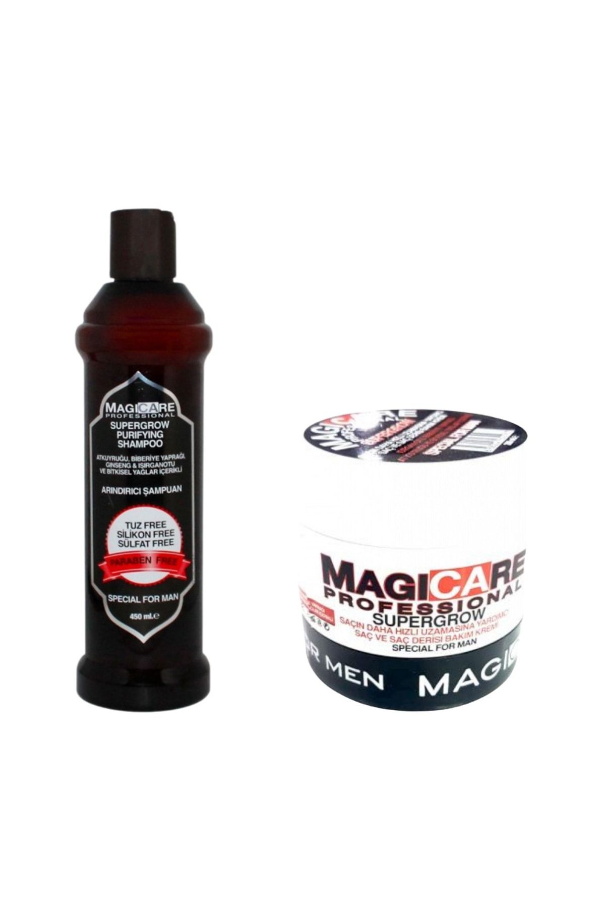 Supergrow Purifying Erkekler Için Şampuan 450 Ml+ Supergrow Specıal Erkek Saç Kremi