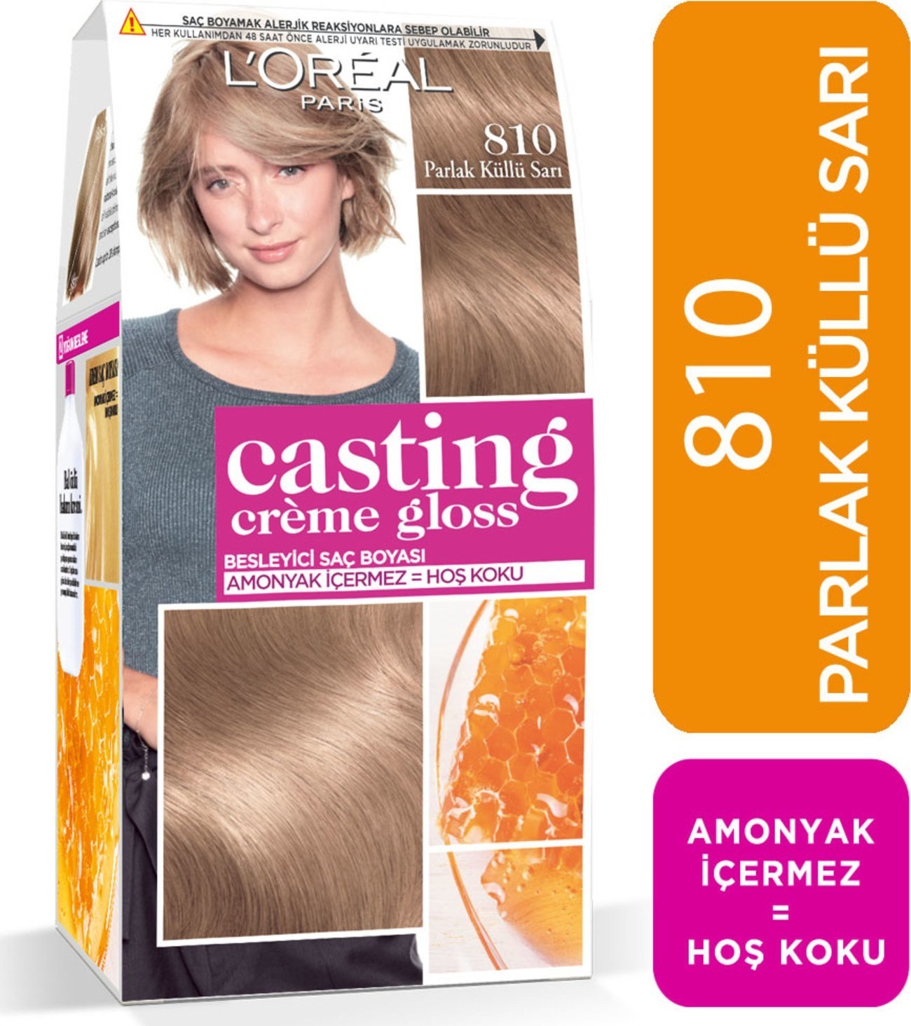 L'Oréal Paris Casting Crème Gloss Saç Boyası 810 Parlak Küllü Sarı