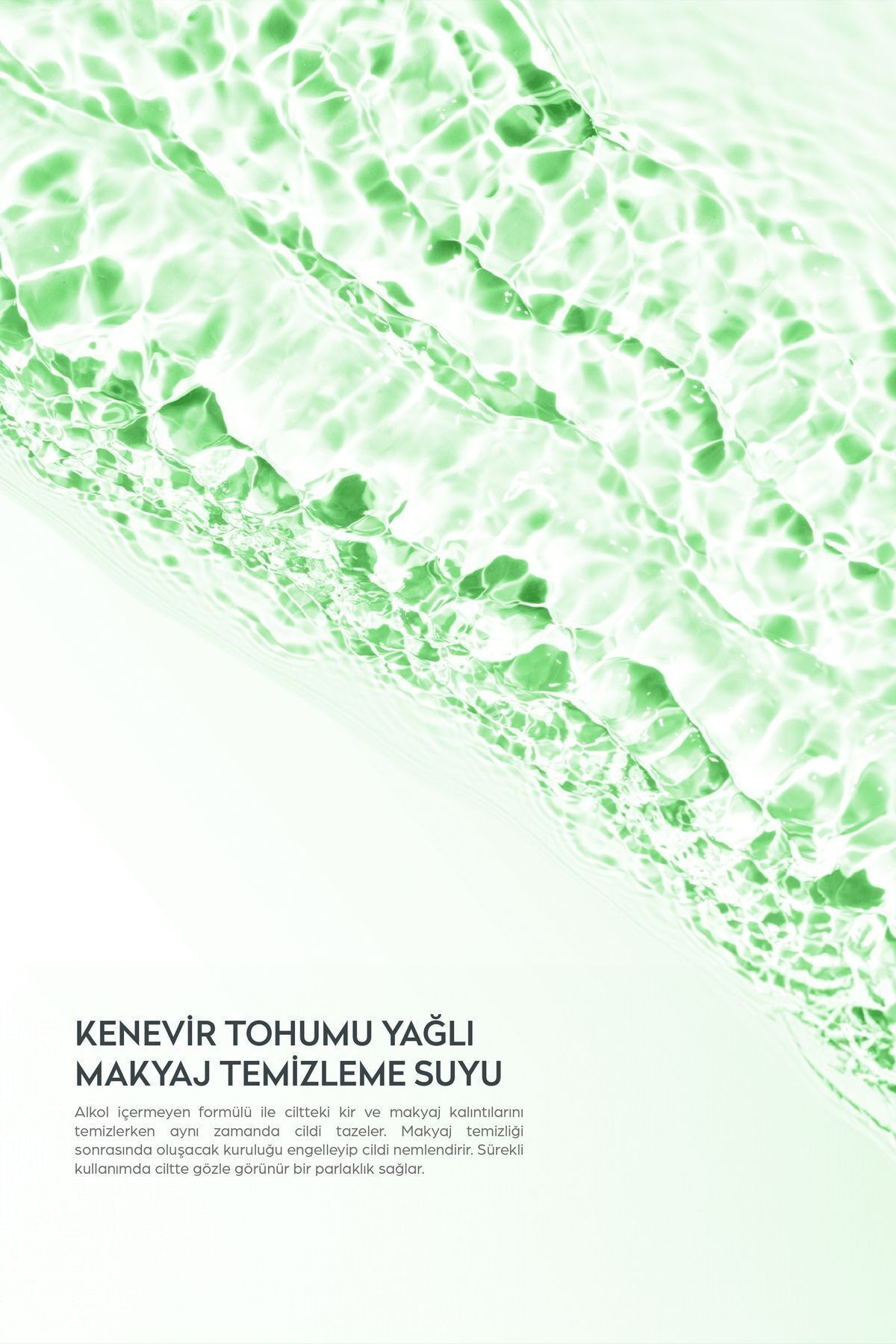 Kenevir Tohumu Yağı Yoğun Nemlendirme Mıcellar Makyaj Temizleme Suyu 400 ml 8697916011200
