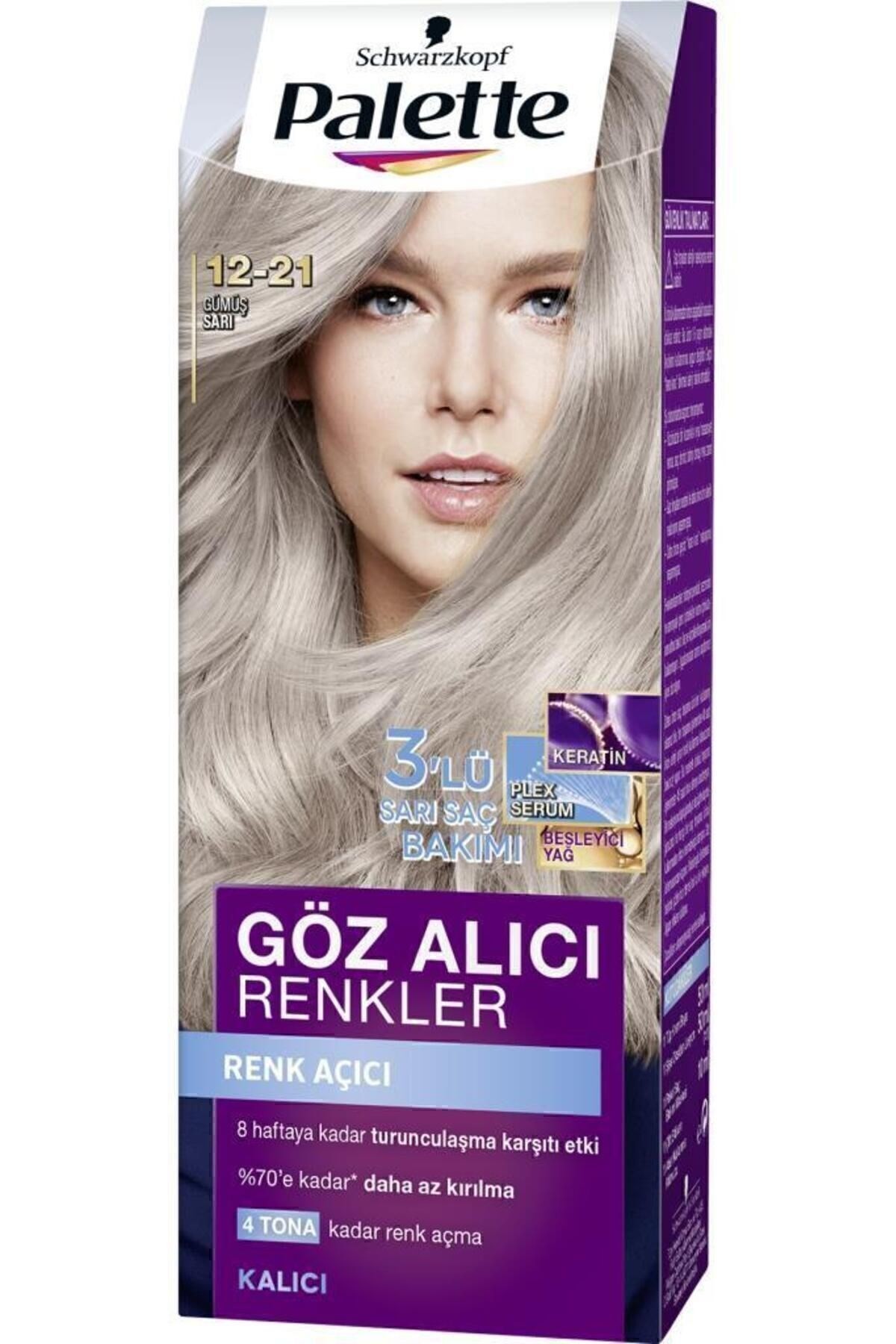Palette Göz Alıcı Renkler 12-21 Gümüş Sarı X 2 Adet