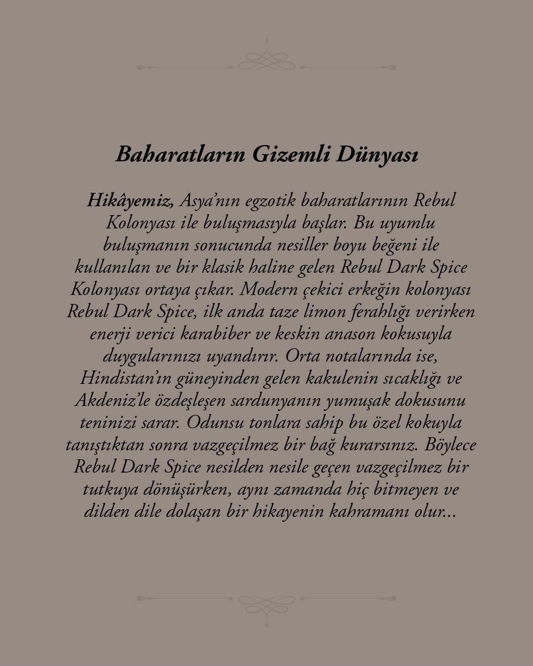 Dark Spice For Men Kolonya 270 Ml,darkspice
