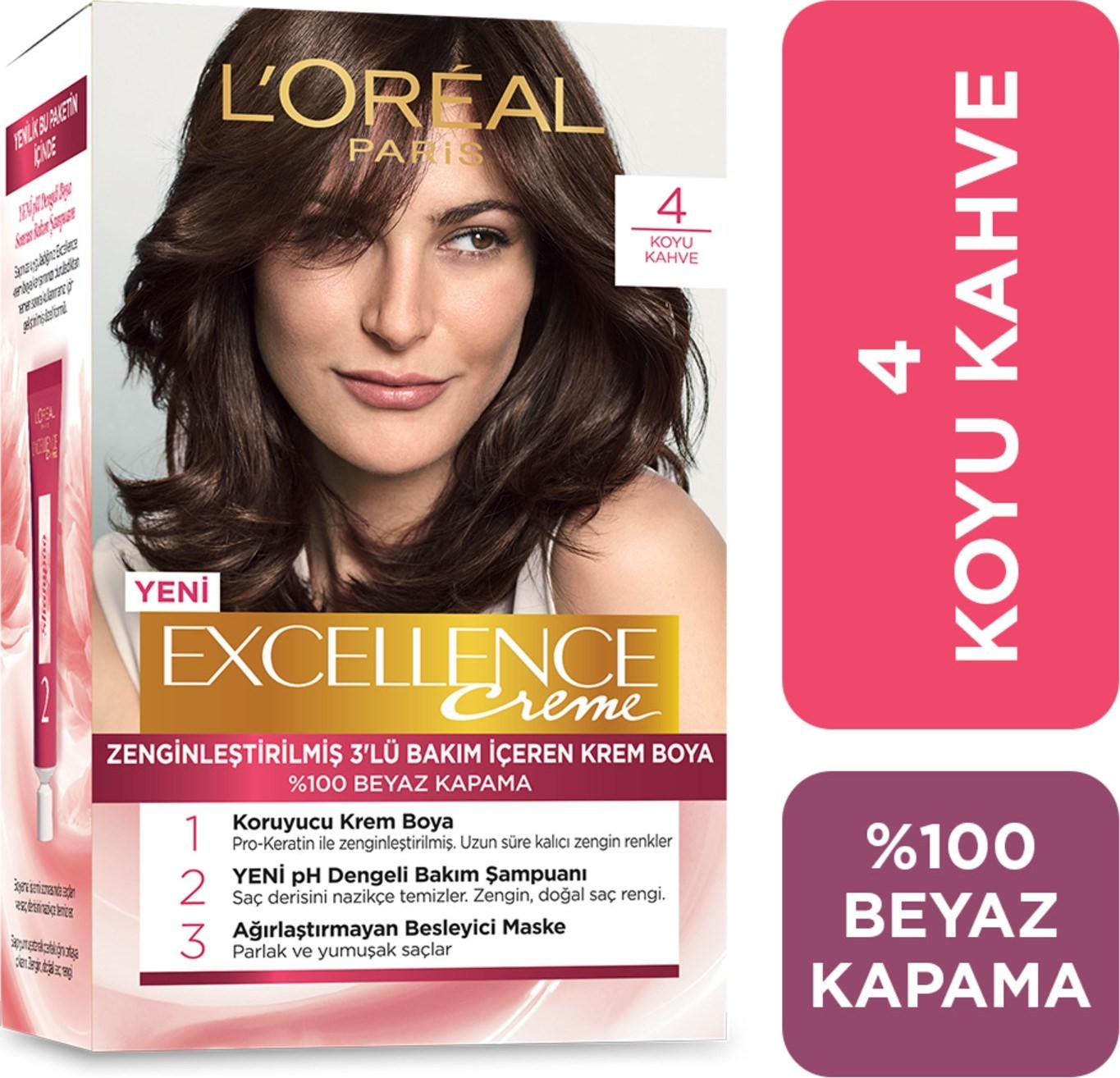 L'Oréal Paris Excellence Creme Saç Boyası - 4 Kahve