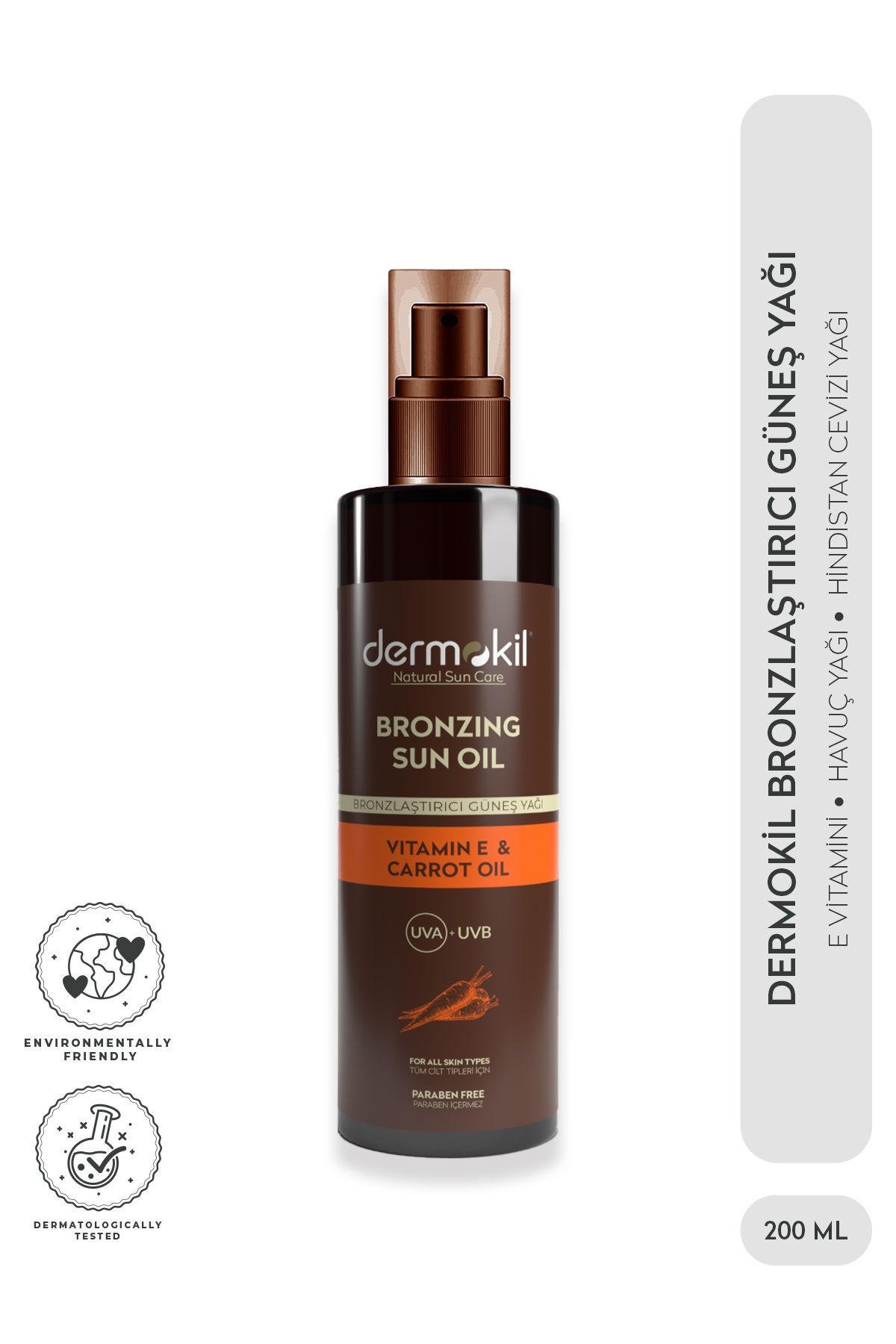 Bronzlaştırıcı Güneş Yağı 200 Ml