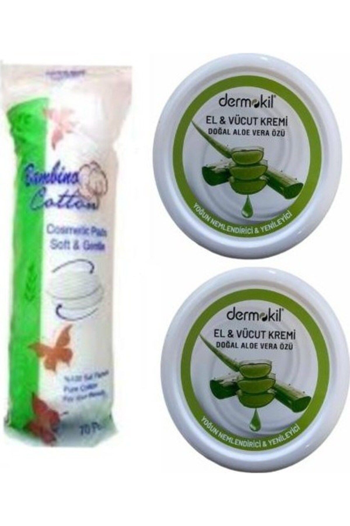 El Kremi Alo Vera 2x220 ml + Makyaj Pamuğu