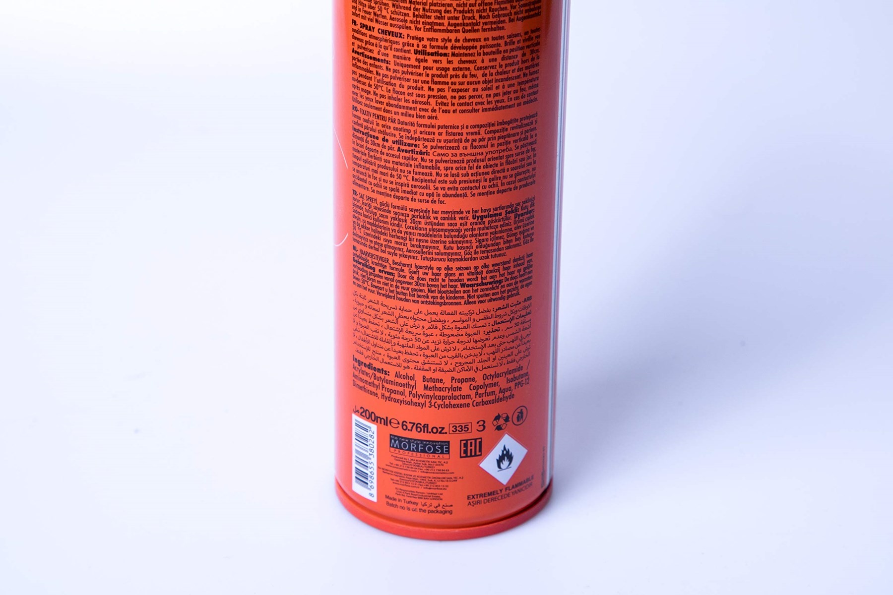 MORFOSE Hair Sp 200Ml Ultra Strong (Turuncu) 1 Paket (1 x 1 Adet)