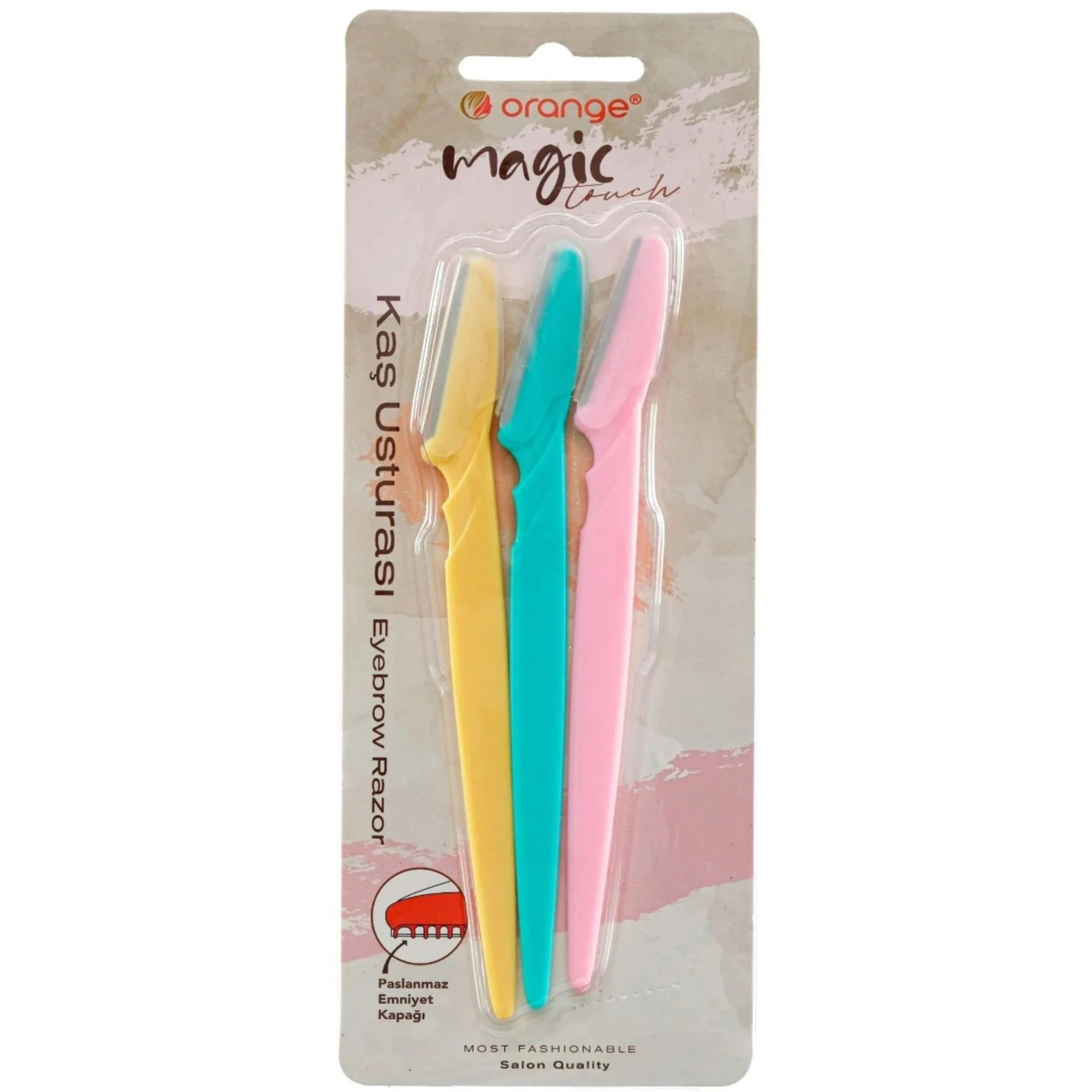 Orange Org-062 3lü Set Kaş Usturası X 12 Paket