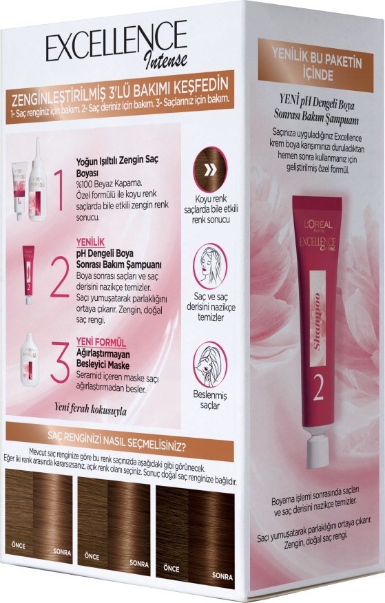 L'Oréal Paris Excellence Intense Saç Boyası 5.3 Sıcak Çikolata