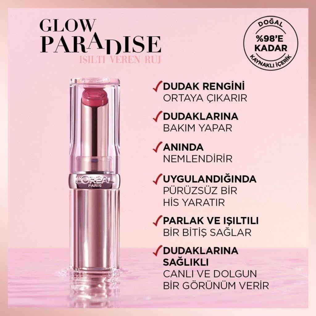 L'Oréal Paris Color Riche Shine Ruj 112 Only in Paris - Pembe
