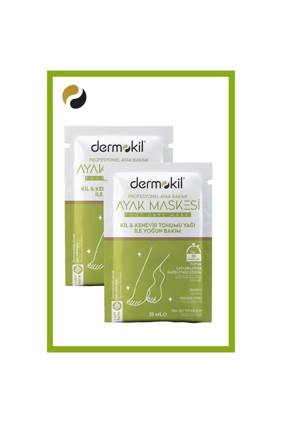 Kil Ve Kenevir Yağlı Peeling Etkili Ayak Maskesi 35 Ml 2 ' Li Set