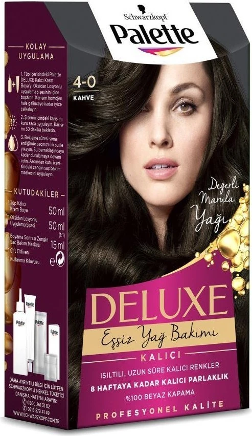 Palette Deluxe 4-0 Kahve Saç Boyası