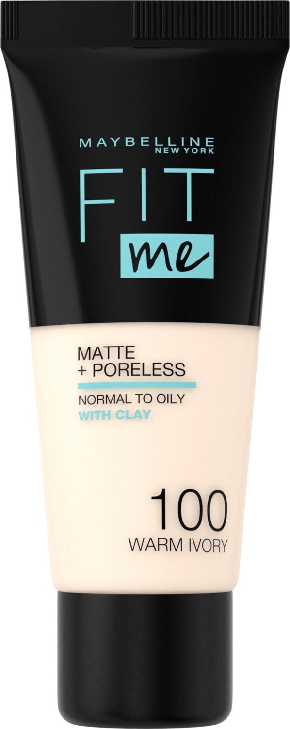 Maybelline New York Fit Me Matte+Poreless Fondöten - 100 Warm Ivory