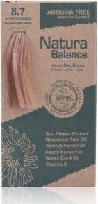 Natura Balance  Organik Krem Saç Boyası 8.7 Altın Karamel 60 ml