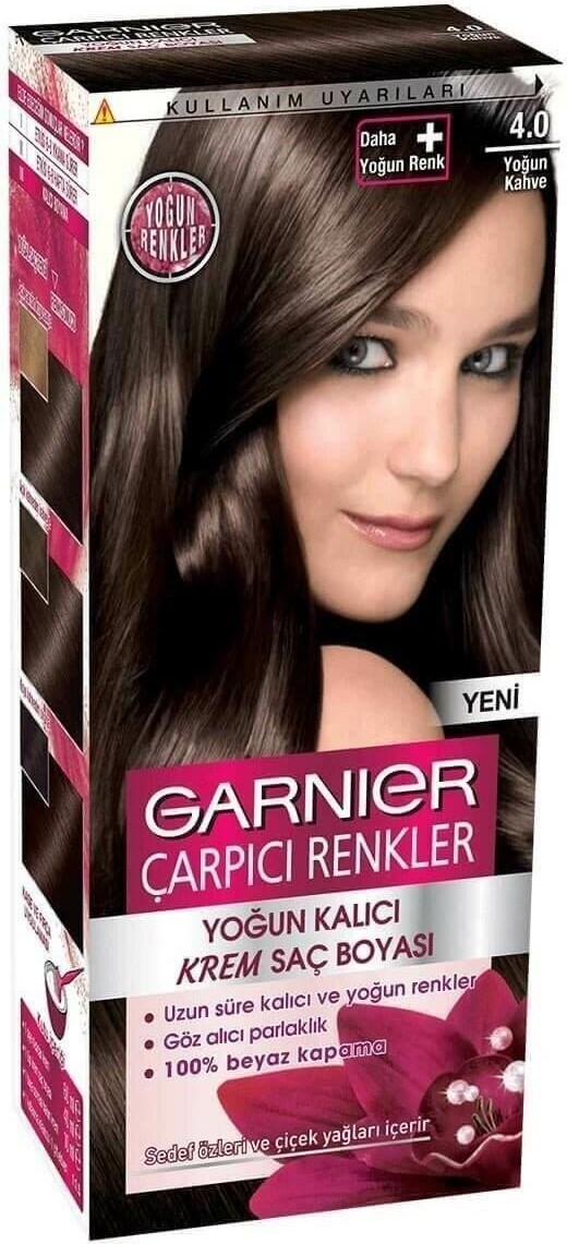 Garnıer Çarpıcı Renkler Saç Boyası 4.0 Yoğun Kahve