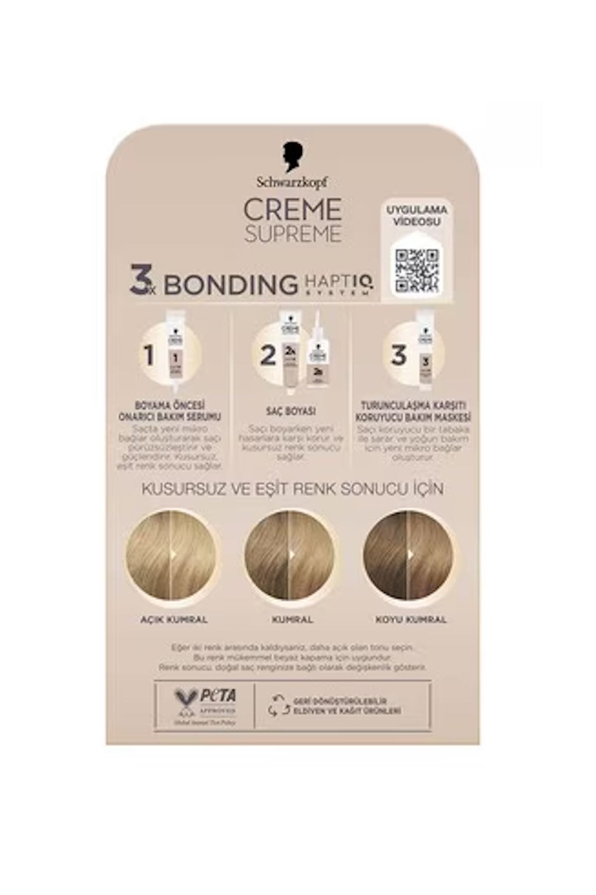 Schwarzkopf Creme Supreme Saç Boyası Full Kit 9-16 Küllü Soğuk Sarı