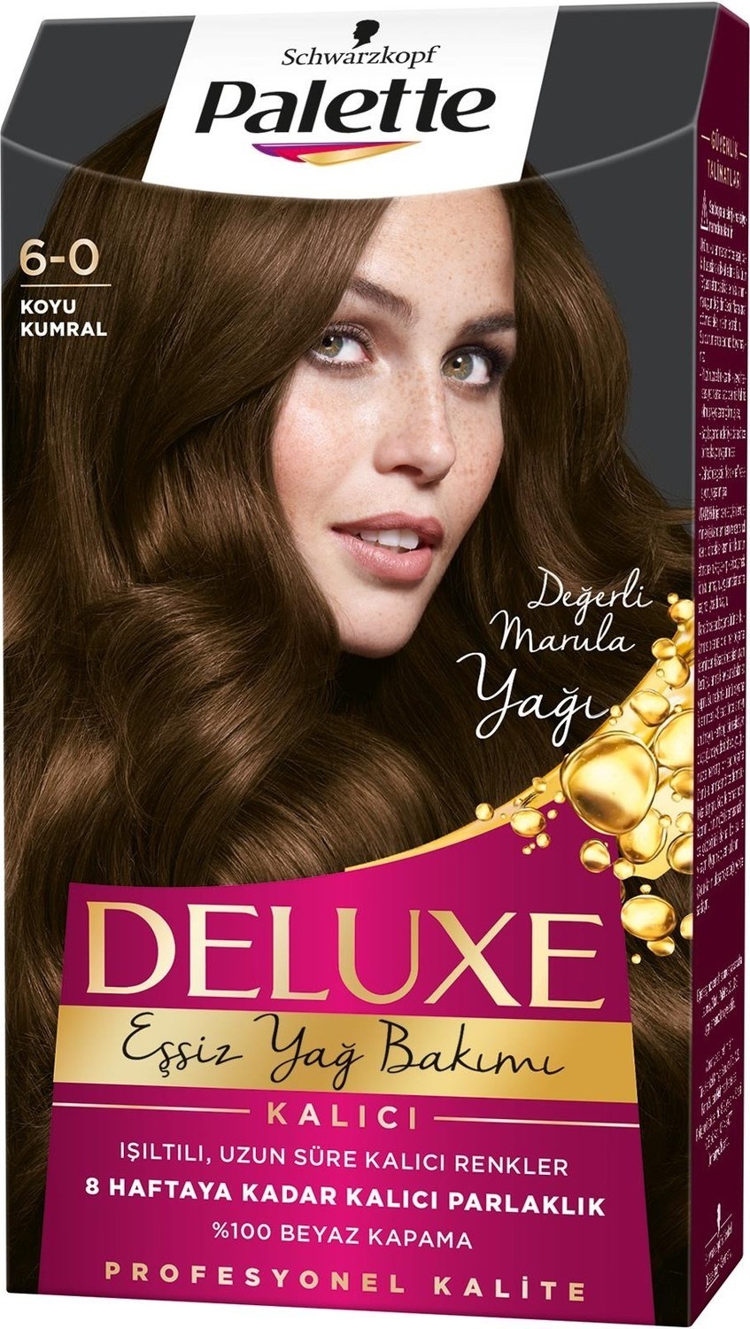 Palette Deluxe Kalıcı Renkler 6-0 Koyu Kumral Saç Boyası