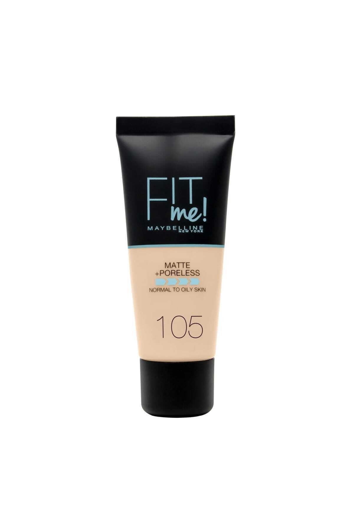 Maybelline New York  Fondöten Fit Me Matte Poreless Foundation 105 Natural Ivory