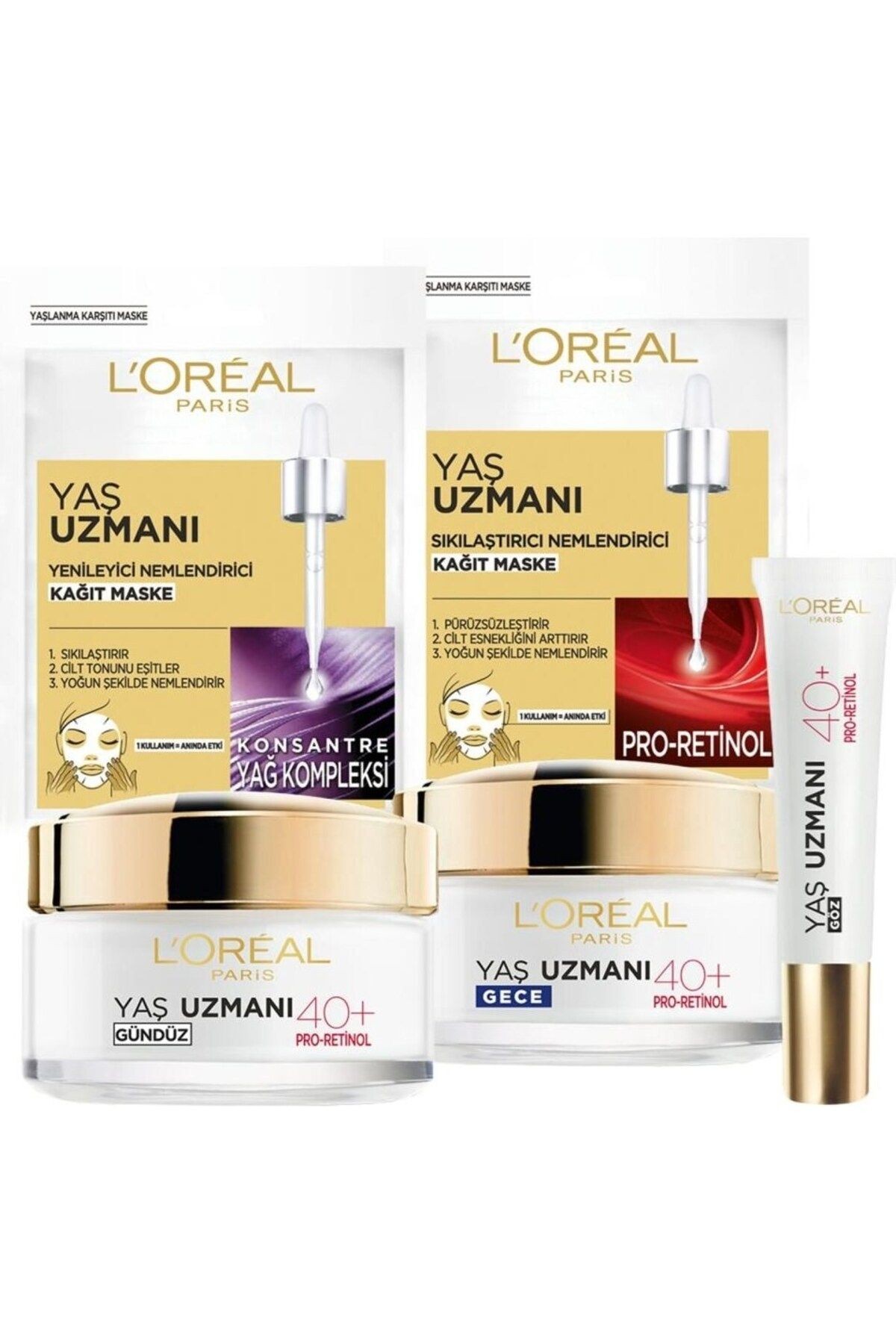 Yaş Uzmanı  Kağıt Maske 40+