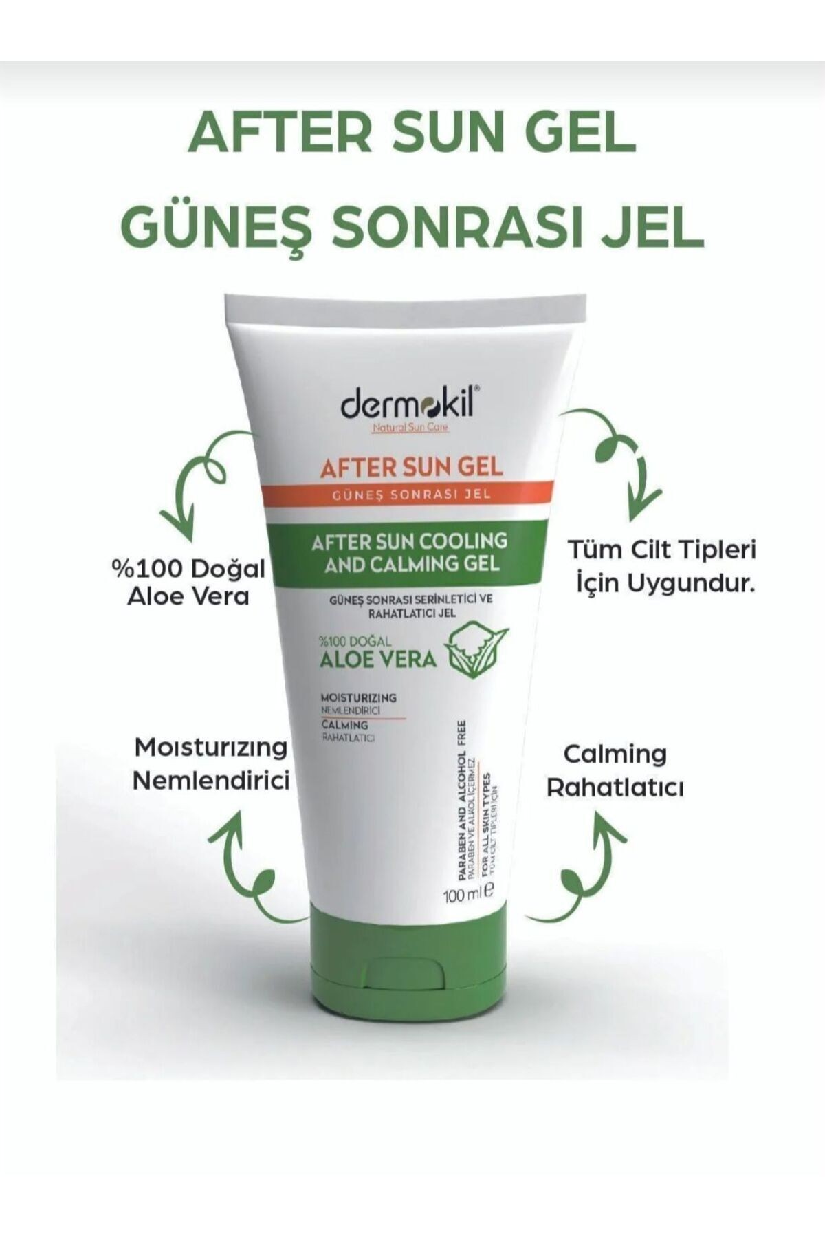 Leke Karşıtı Güneş Koruyucu Yüz Kremi 50 Spf 50 ml + Serinletici ve Rahatlatıcı Jel 100 ml