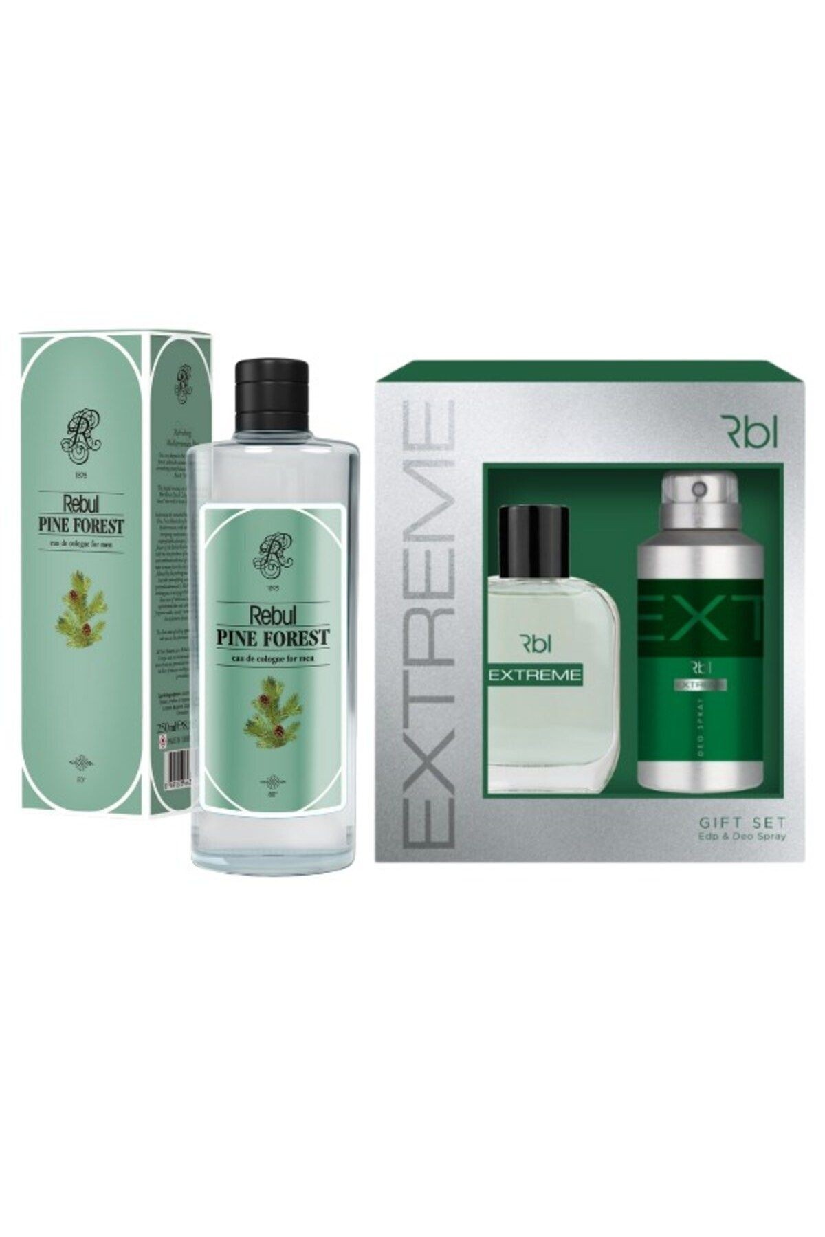 Extreme Set Parfüm 100 ml + Deodorant Spray 150 ml + Pıne Forest 250 ml Kolonya (Orman Çamı Ko