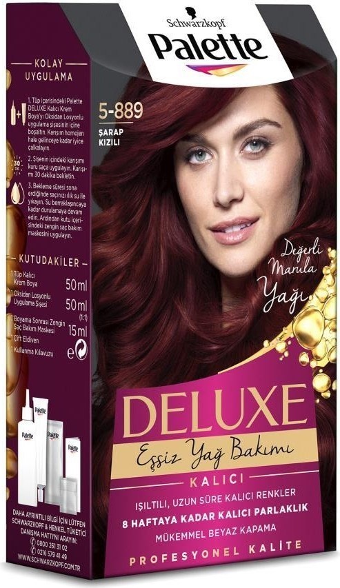  Palette Deluxe 5-889 Şarap Kızılı Kadın Saç Boyası