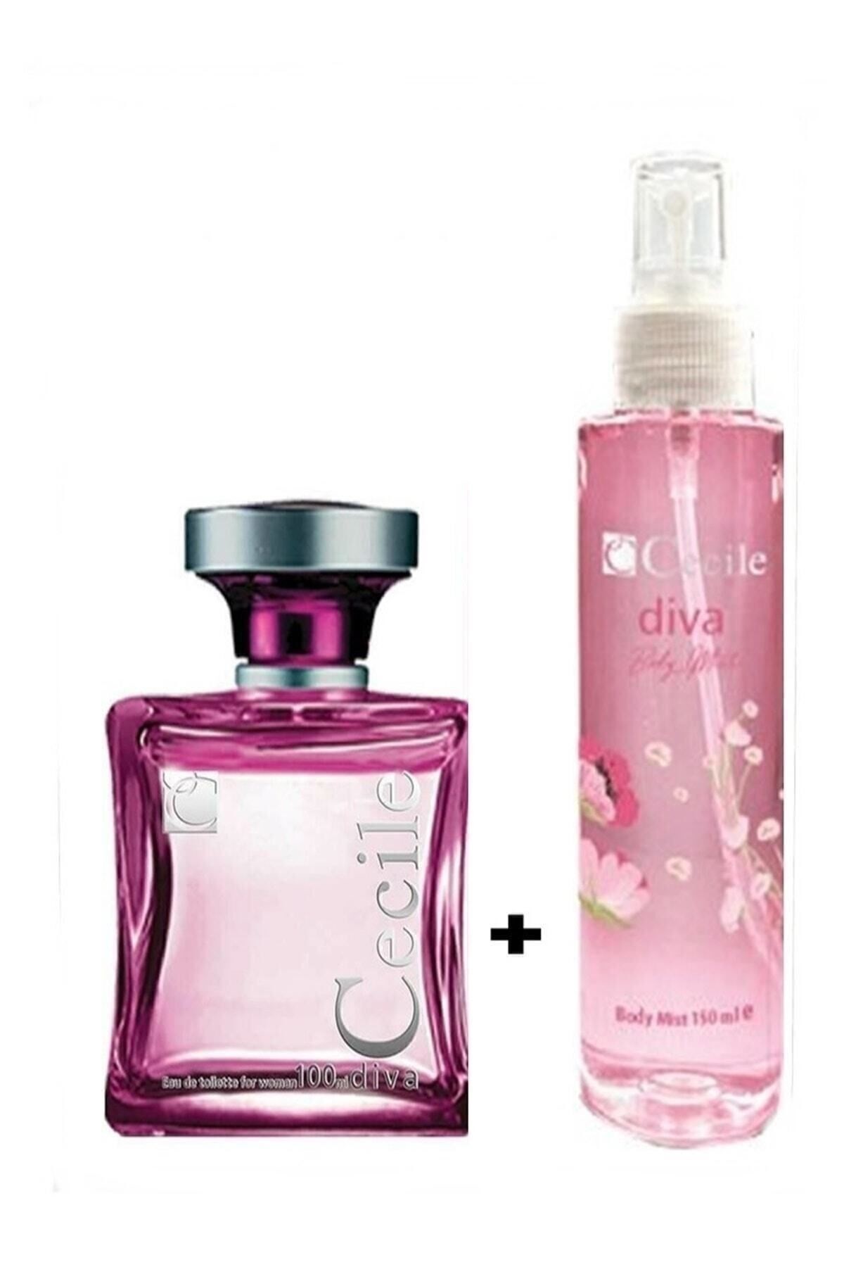 Cecile Kofre 100 ml Edt 150 ml Bod Mist Diva