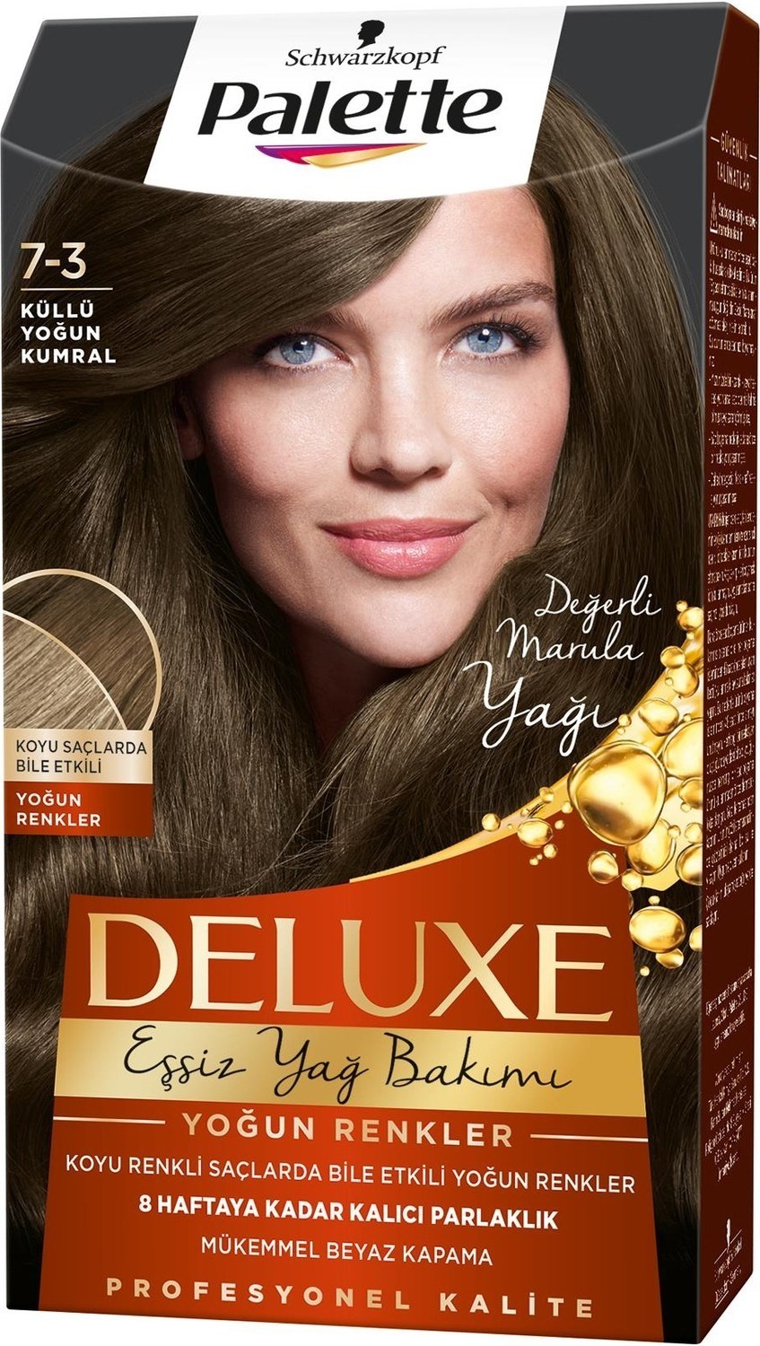 Palette Deluxe Yoğun Renkler 7-3 Küllü Yoğun Kumral Saç Boyası