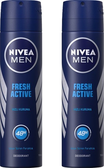 Nivea Fresh Sprey Deodorant 150 ml Erkek x 2 Adet