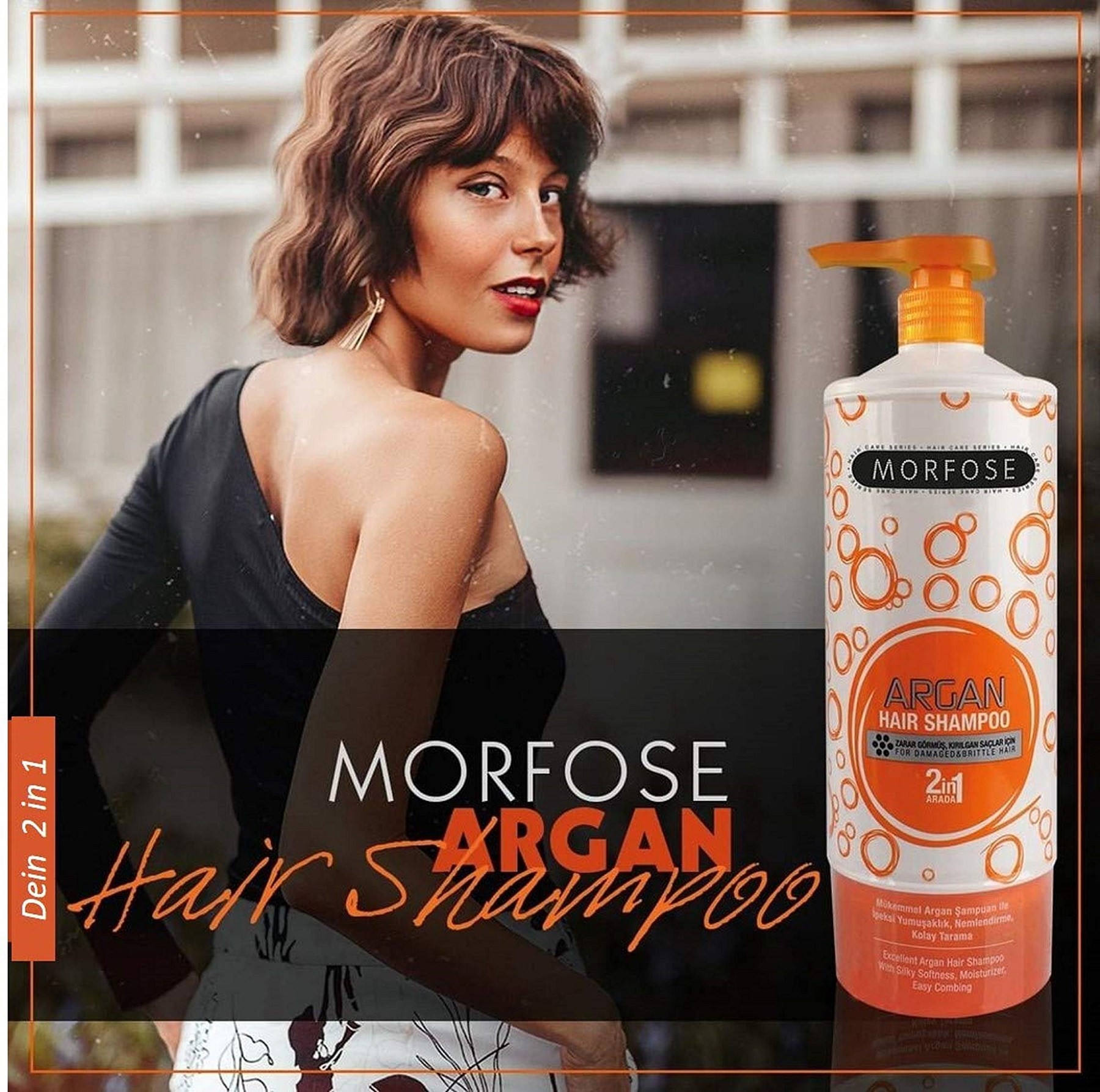 MORFOSE Şampuan 1000Ml (Turuncu) 1 Paket (1 x 1 Adet)
